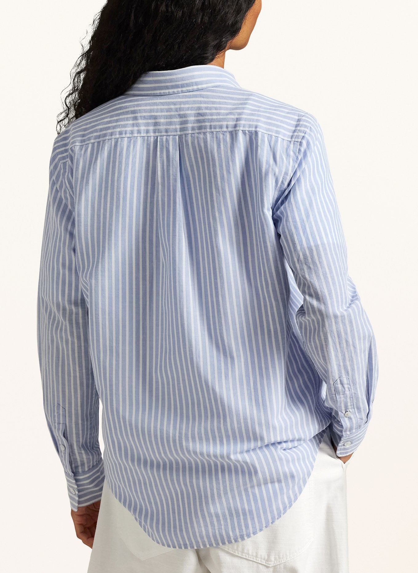 POLO RALPH LAUREN Hemdbluse: HELLBLAU / WEISS