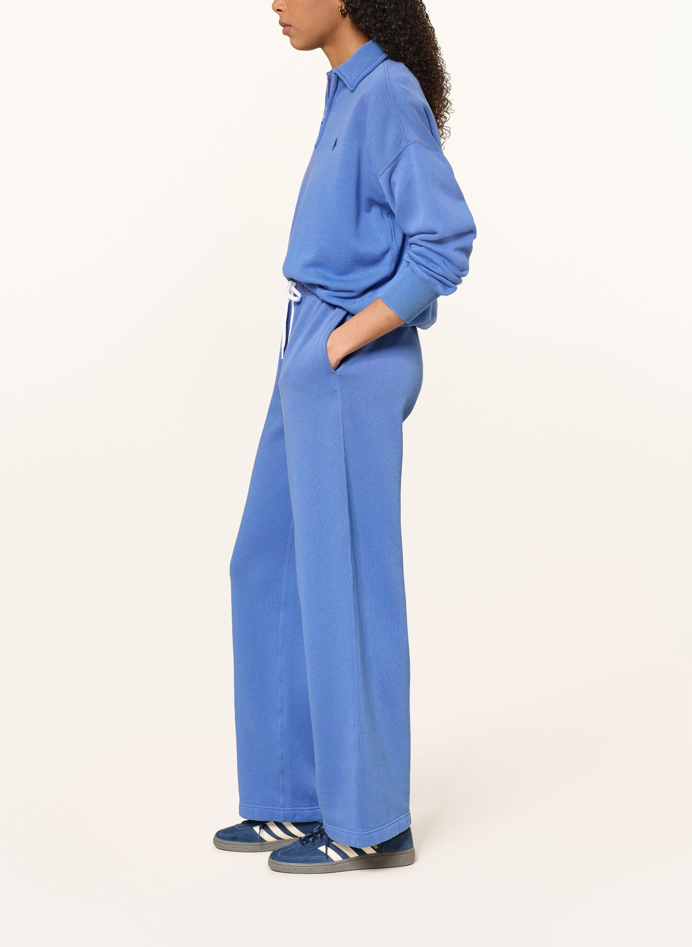 POLO RALPH LAUREN Sweatpants: BLUE / WHITE