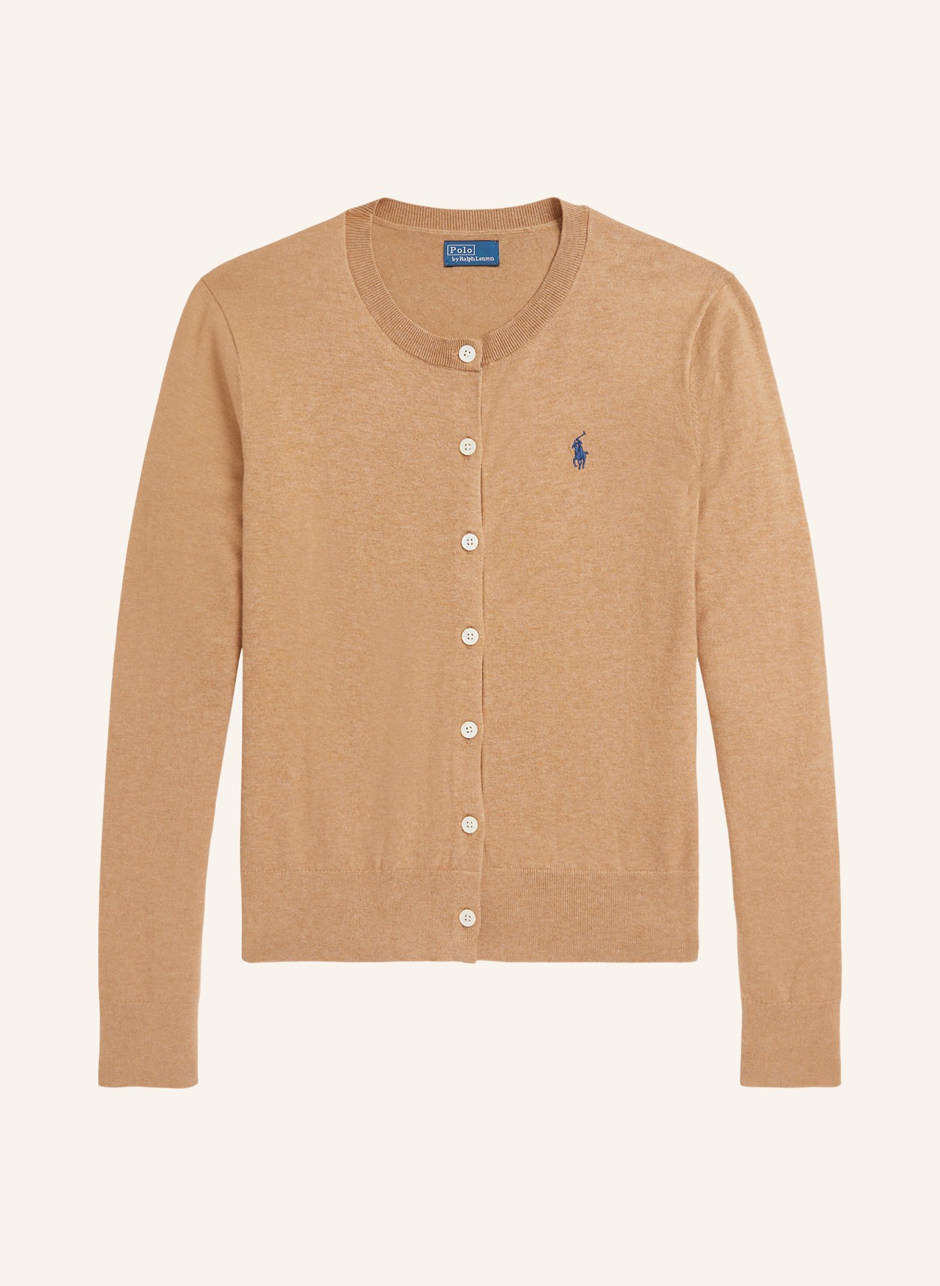 POLO RALPH LAUREN Pletený kardigan: VELBLOUDÍ