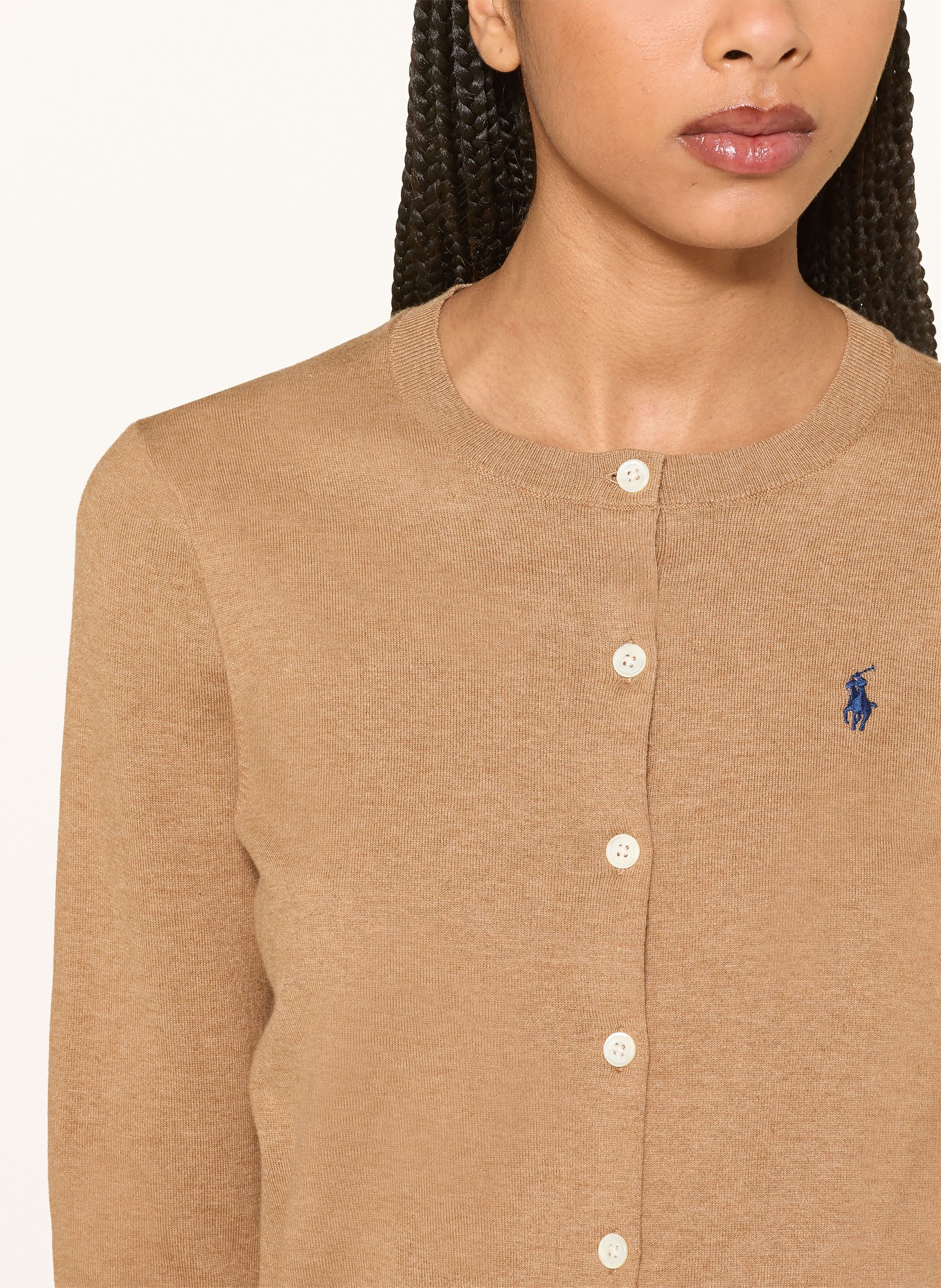 POLO RALPH LAUREN Pletený kardigan: VELBLOUDÍ