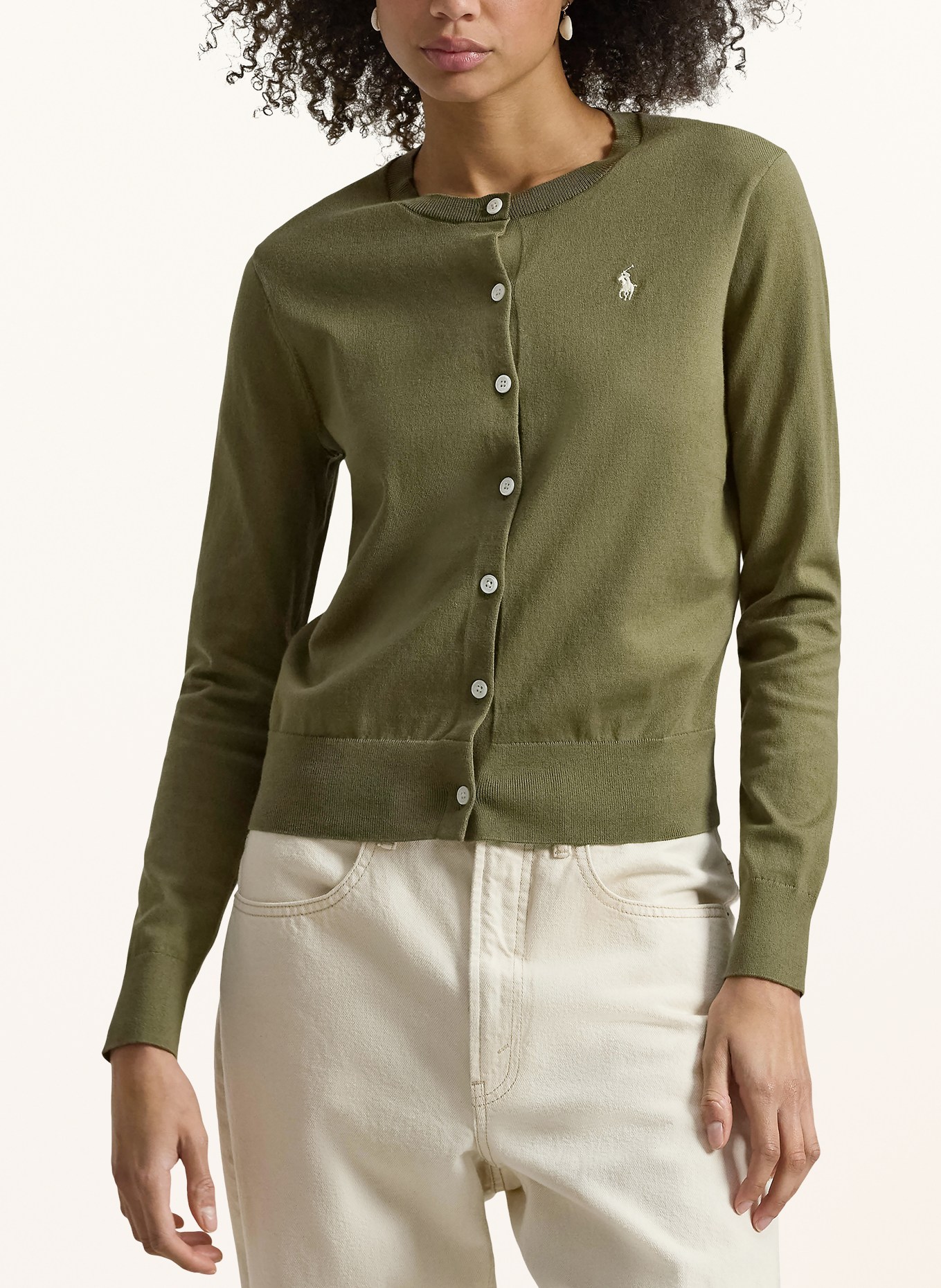 POLO RALPH LAUREN Cardigan: KHAKI