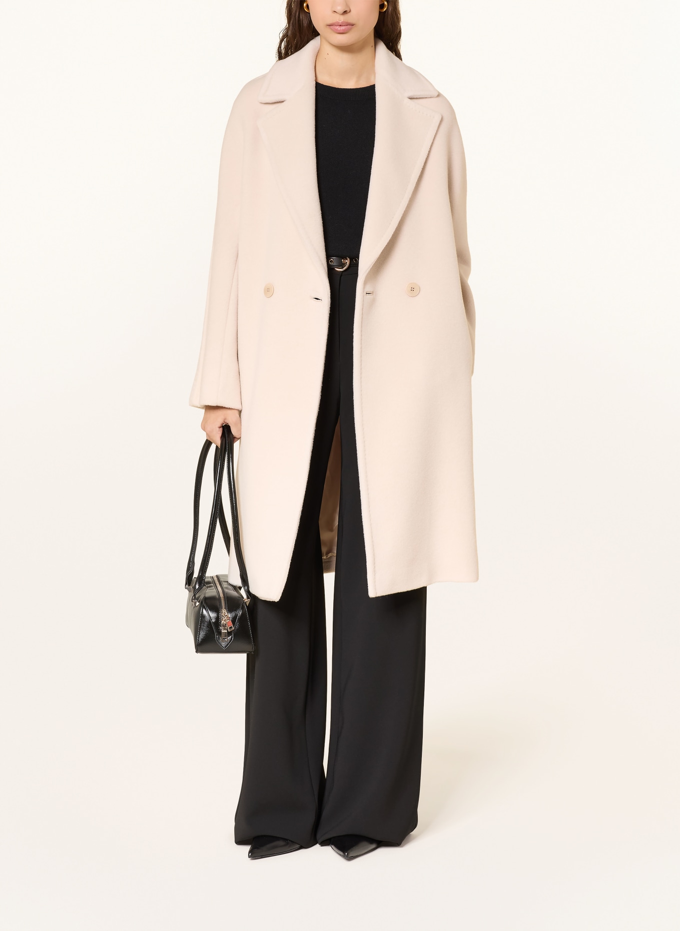 Max Mara STUDIO Płaszcz z alpaki TOKIO: KREMOWY