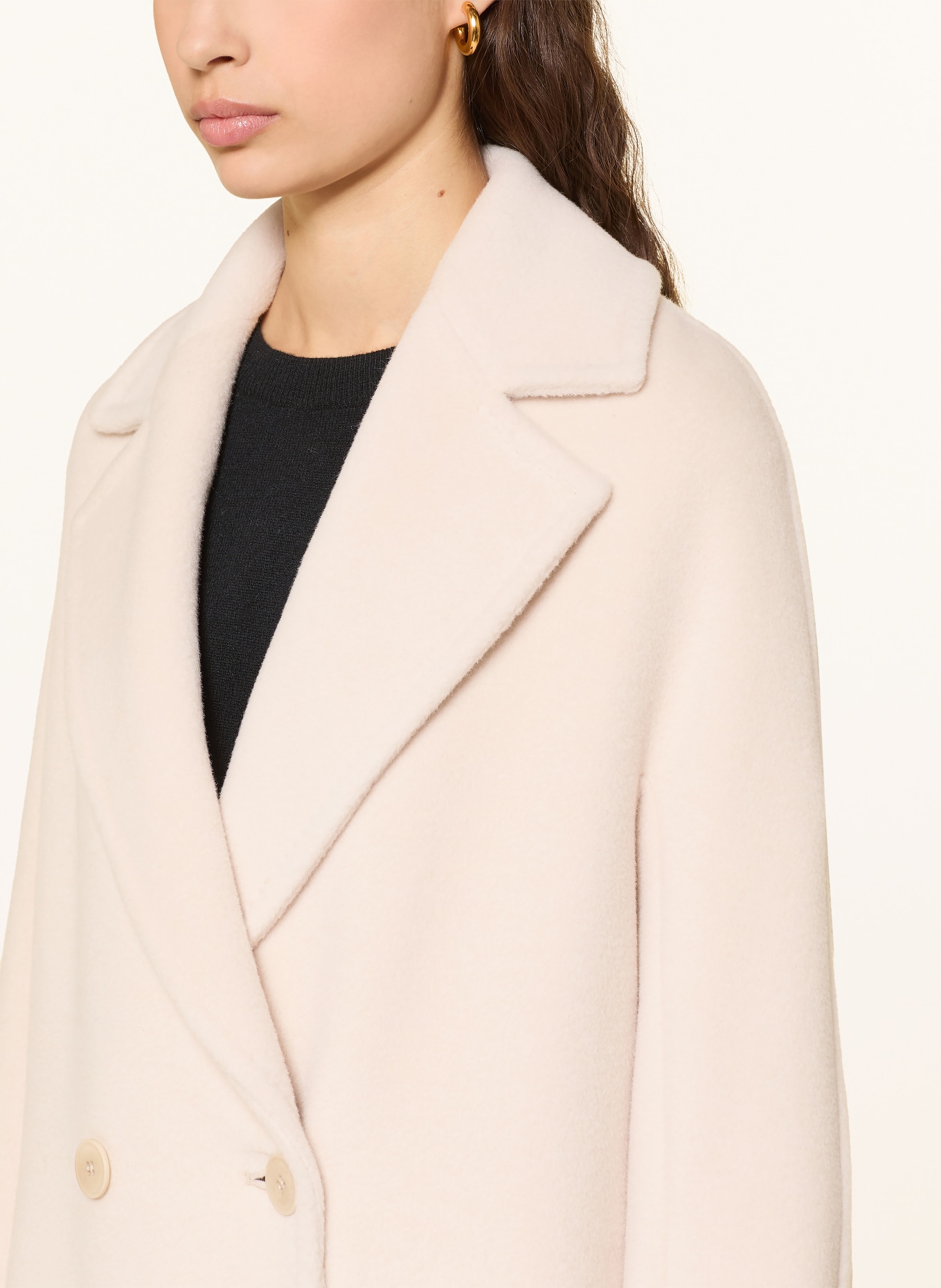 Max Mara STUDIO Płaszcz z alpaki TOKIO: KREMOWY