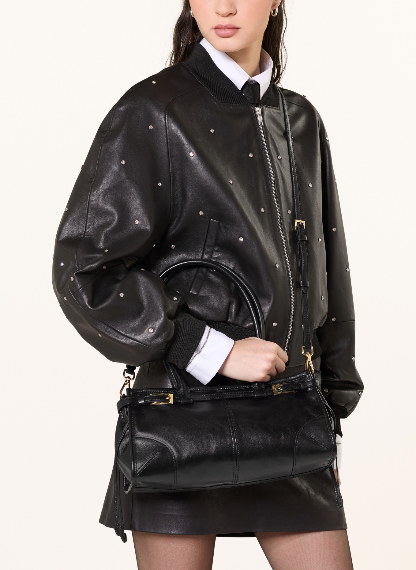 jeffrey campbell PESKY-F shoulder bag: BLACK