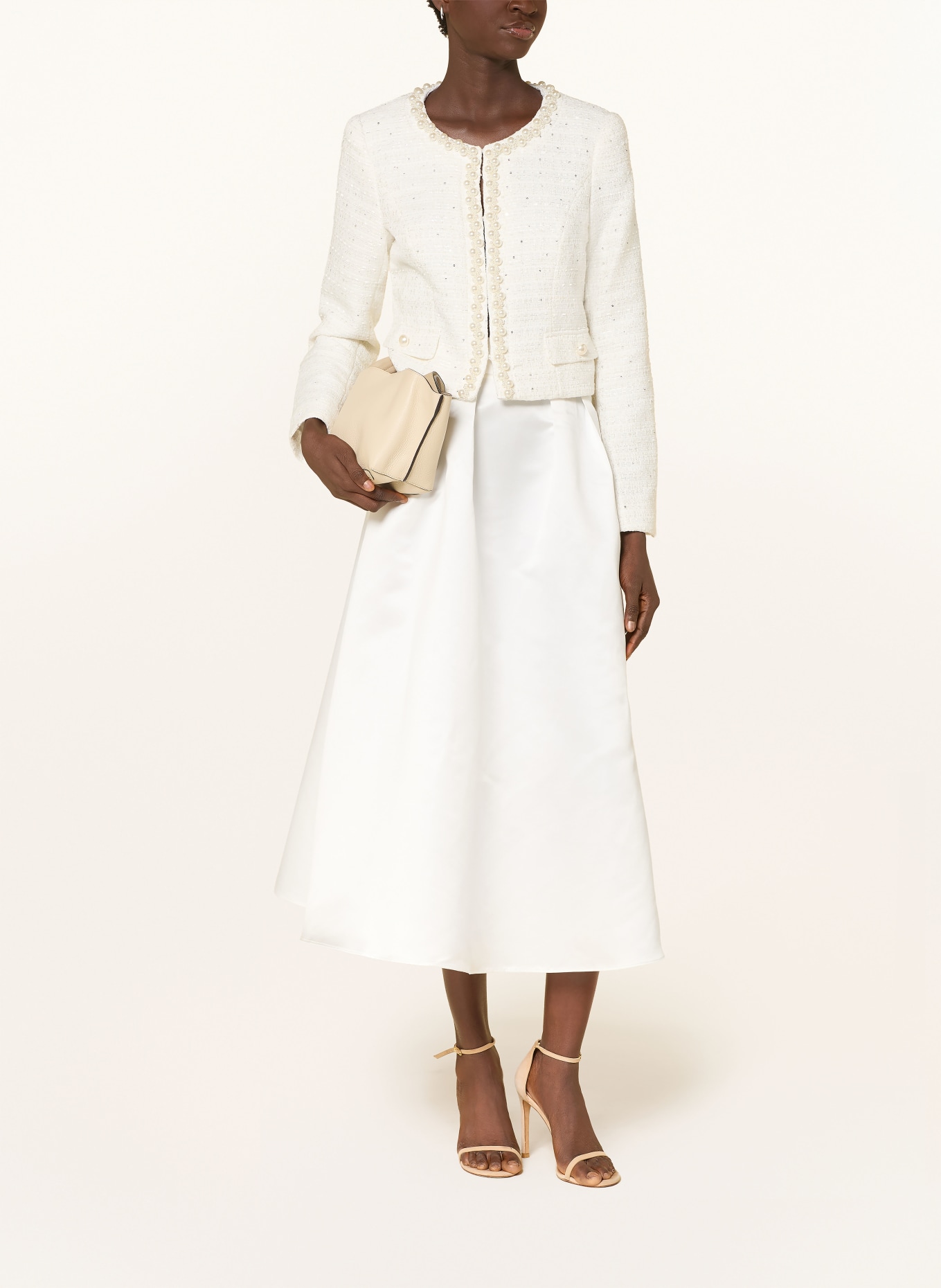 APART Tvídové sako s flitry a ozdobnými korálky: REŽNÁ