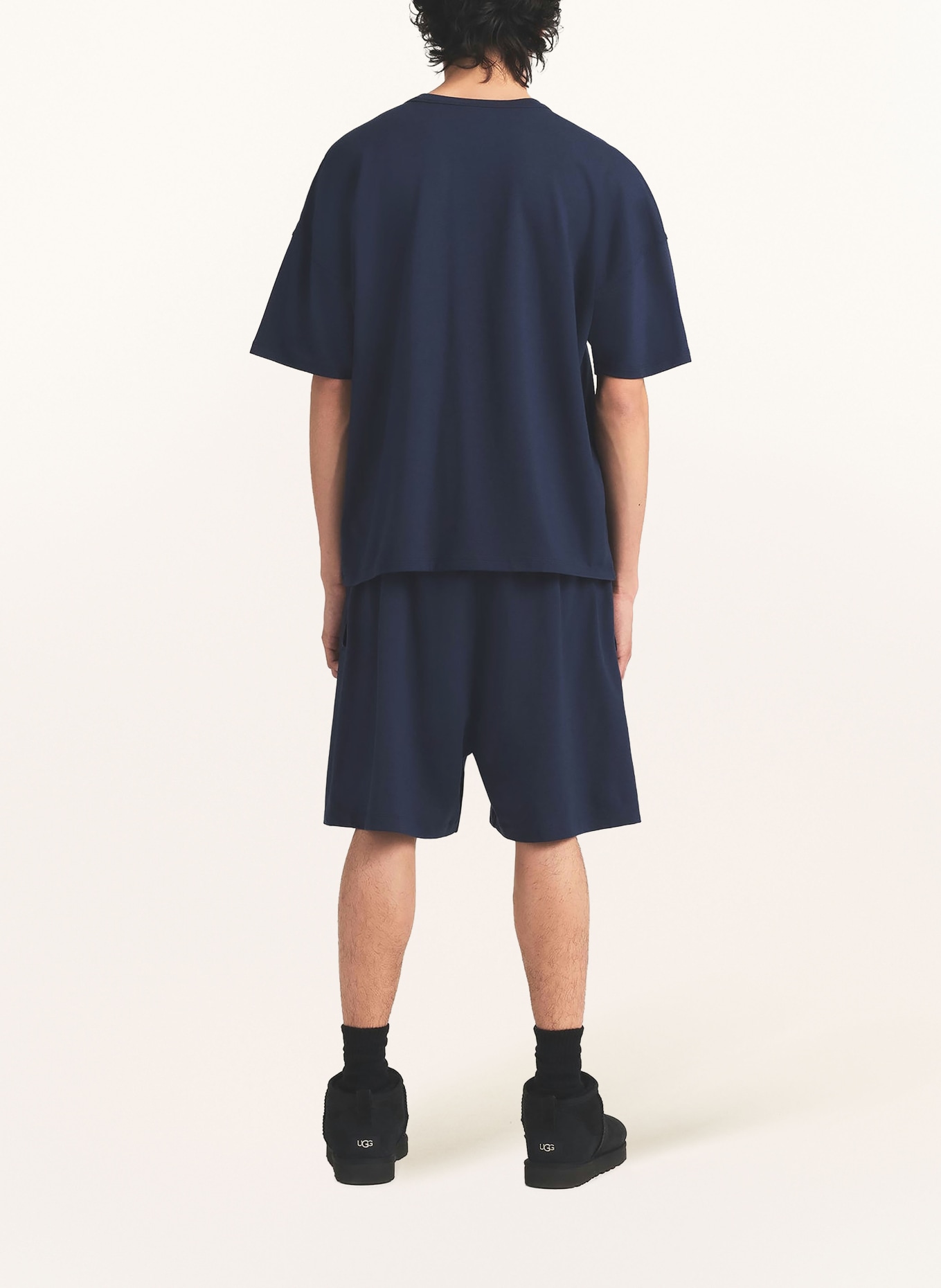 SKIMS Koszulka rekreacyjna JERSEY LOUNGE: NAVY