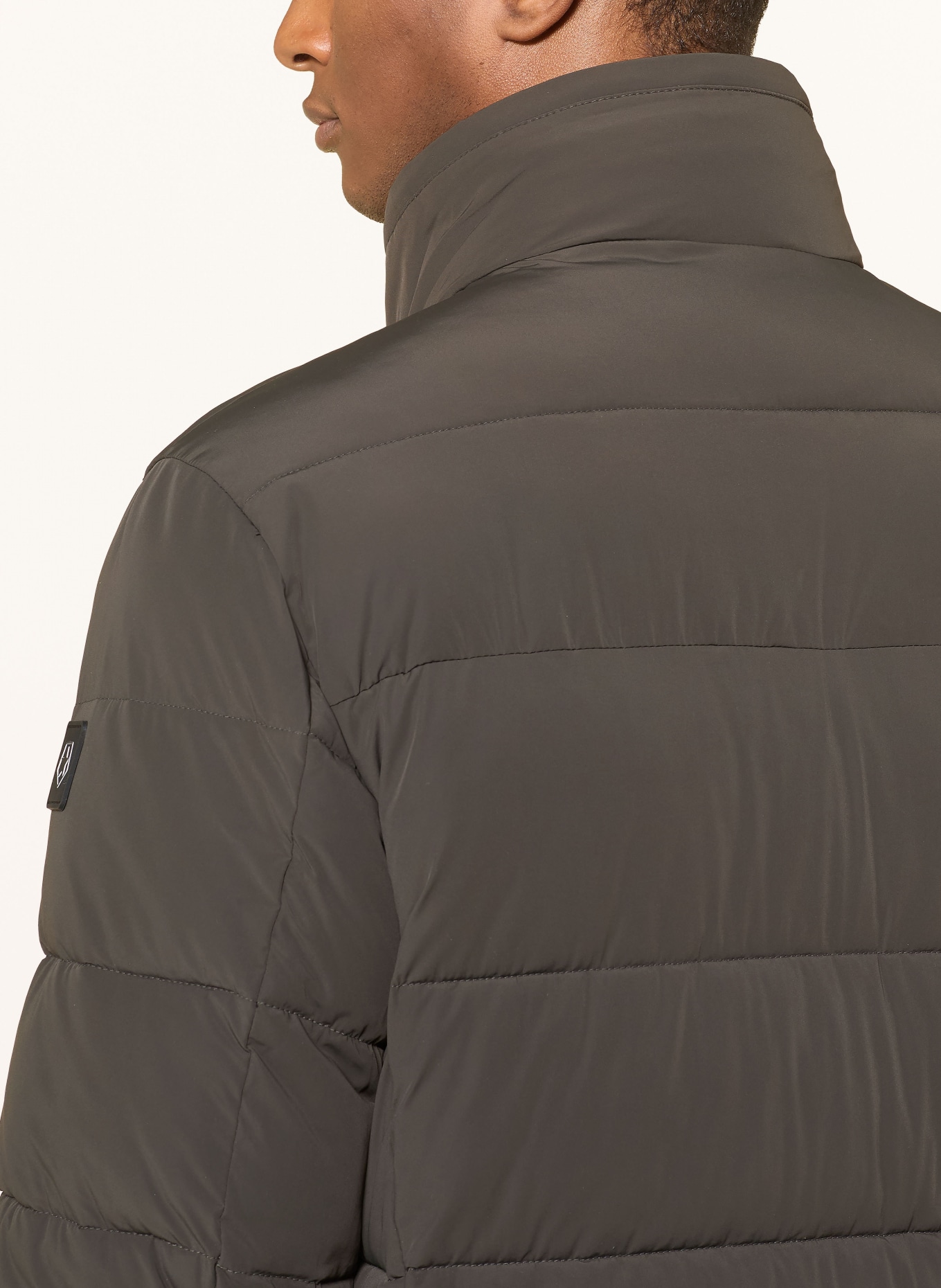 MILESTONE Płaszcz pikowany MSTEDROS z odpinanym kapturem: KHAKI