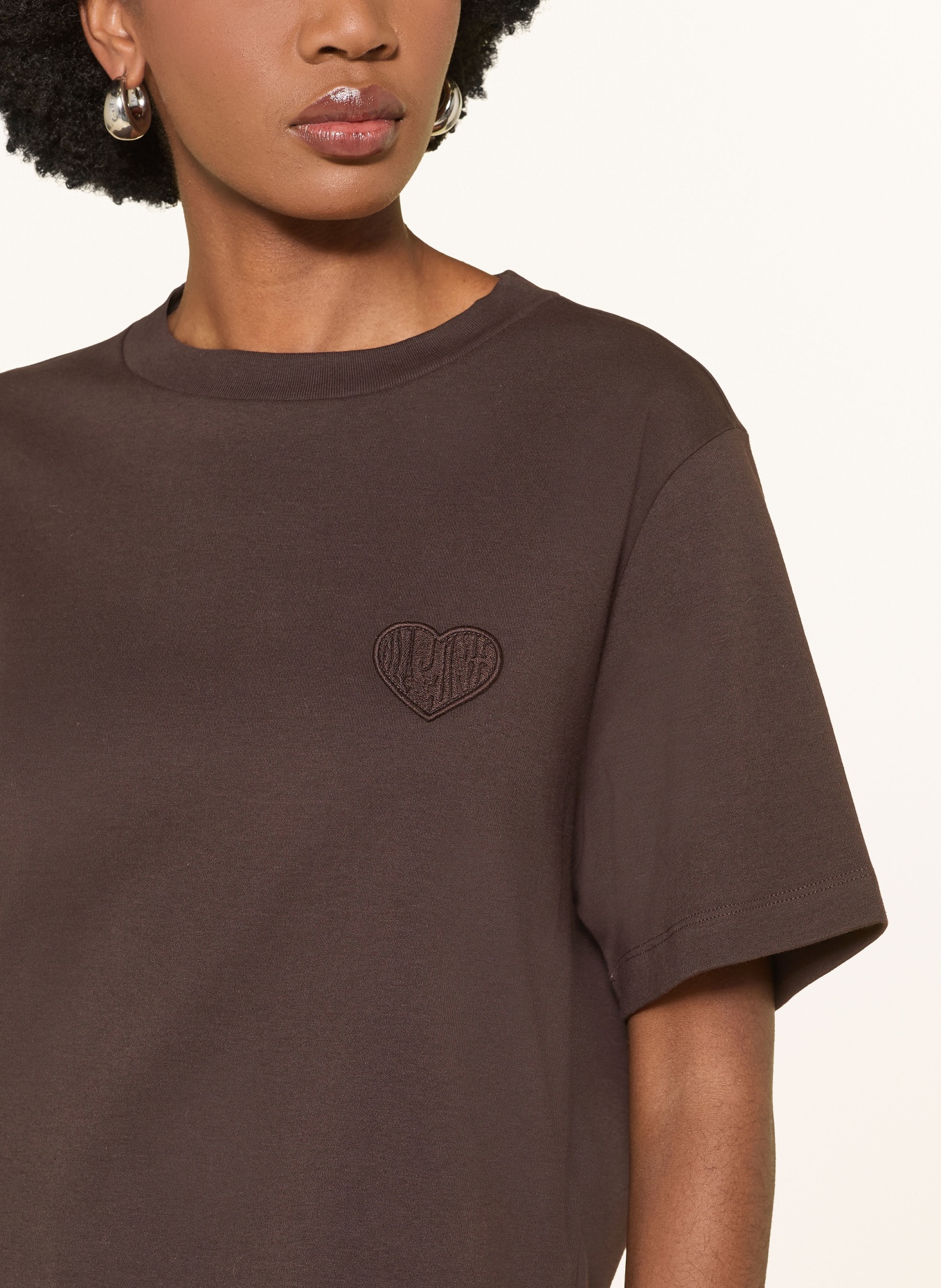 ALLSAINTS T-shirt LOVER LISA: MARRON FONCÉ