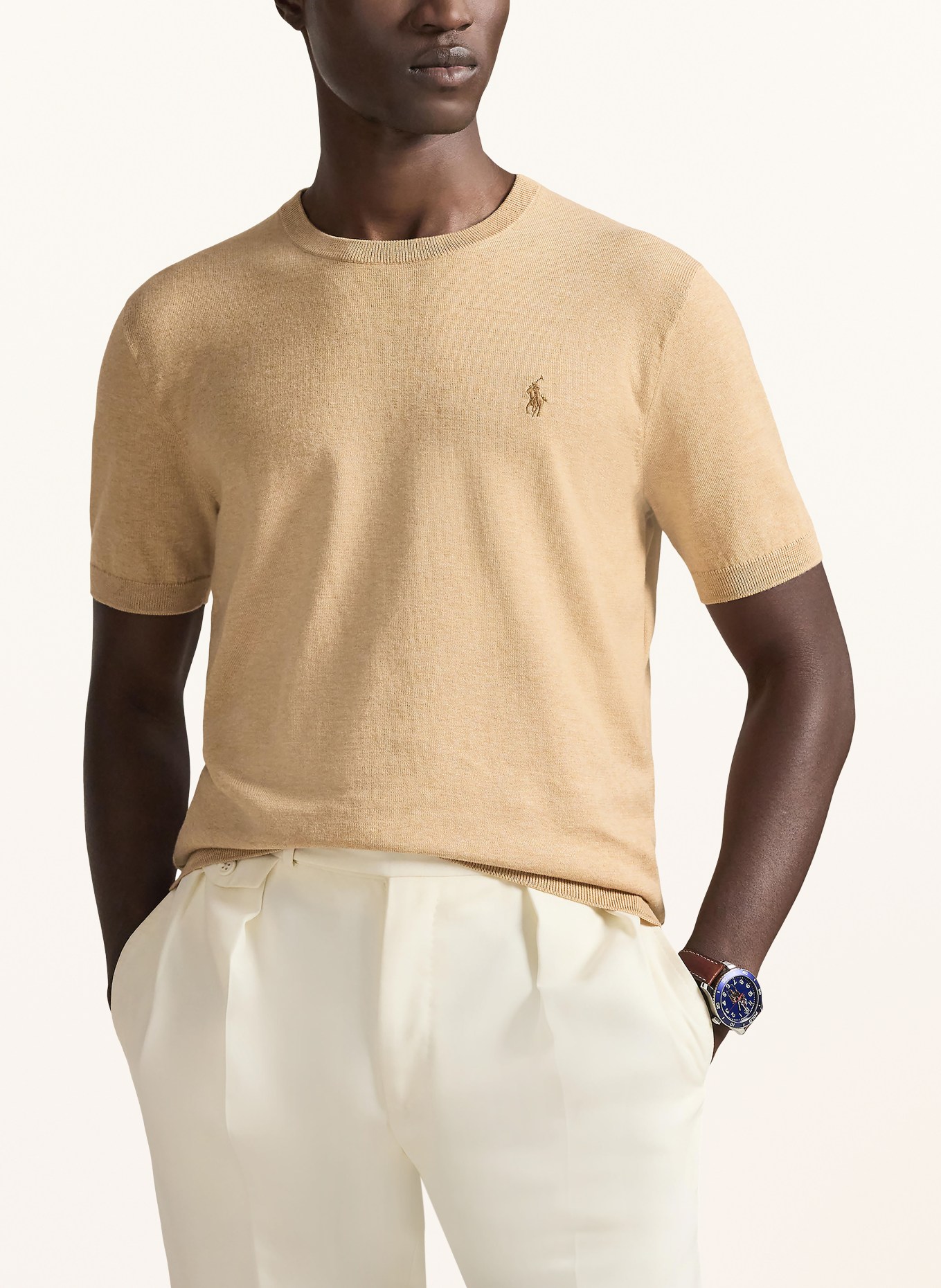 POLO RALPH LAUREN Strickshirt: CAMEL