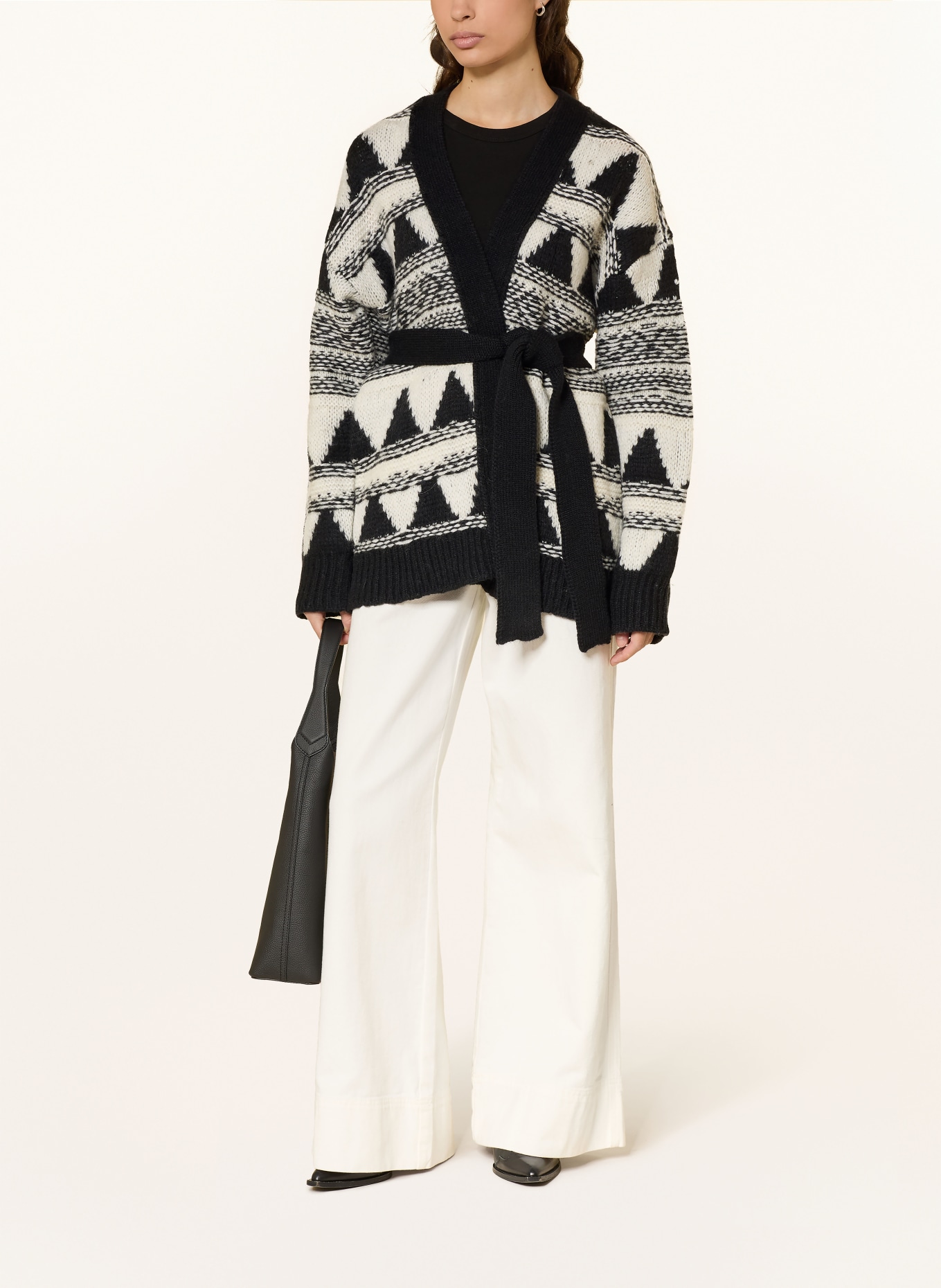 BOSS Housse tricotée FREGOLANO: NOIR / BLANC