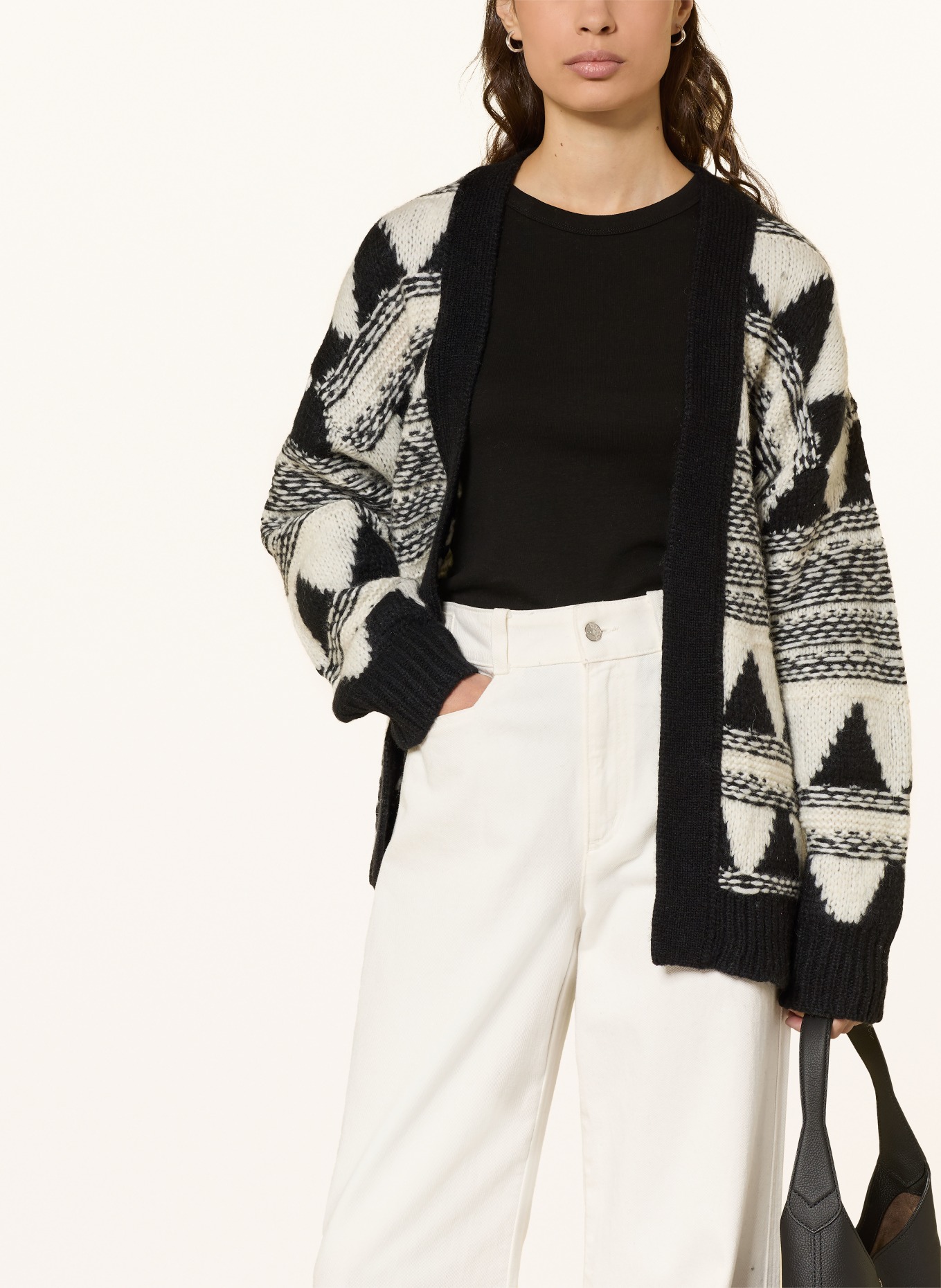 BOSS Housse tricotée FREGOLANO: NOIR / BLANC