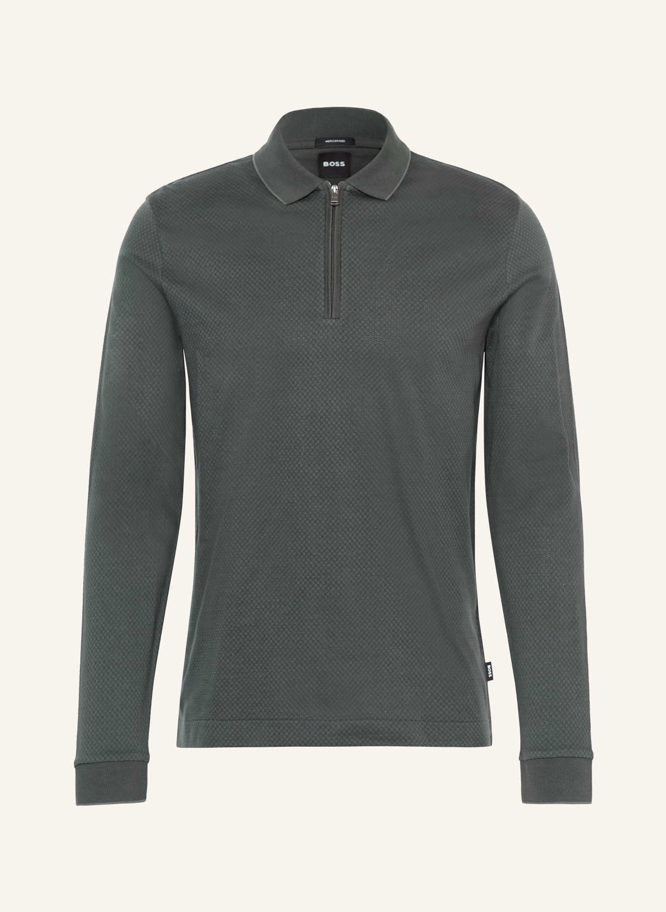 BOSS Jersey polo shirt PEDUZZI: DARK GREEN