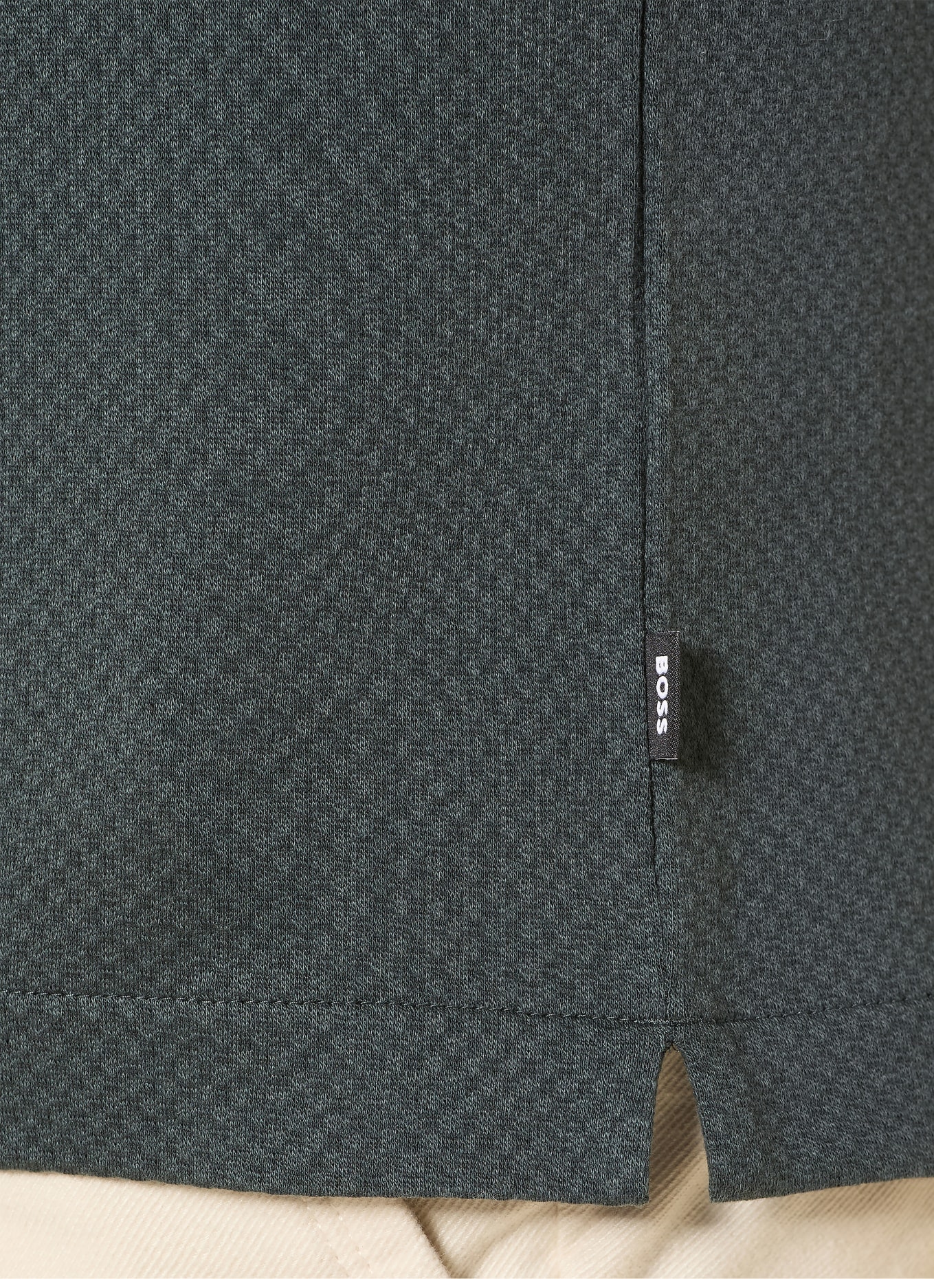 BOSS Jersey polo shirt PEDUZZI: DARK GREEN