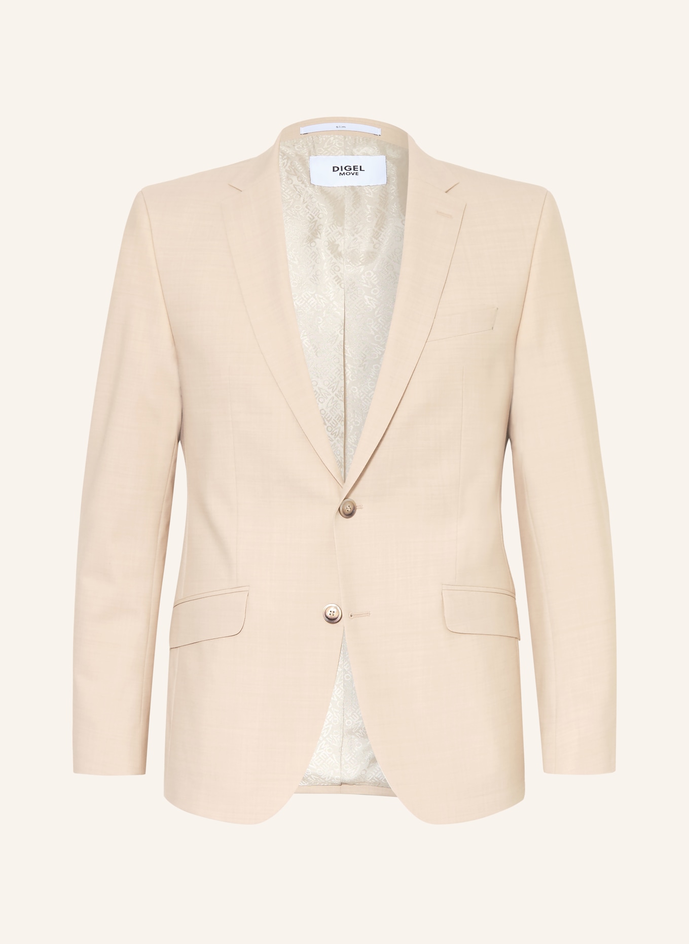 DIGEL move Veste de costume ALLAN Slim Fit: 76 BEIGE