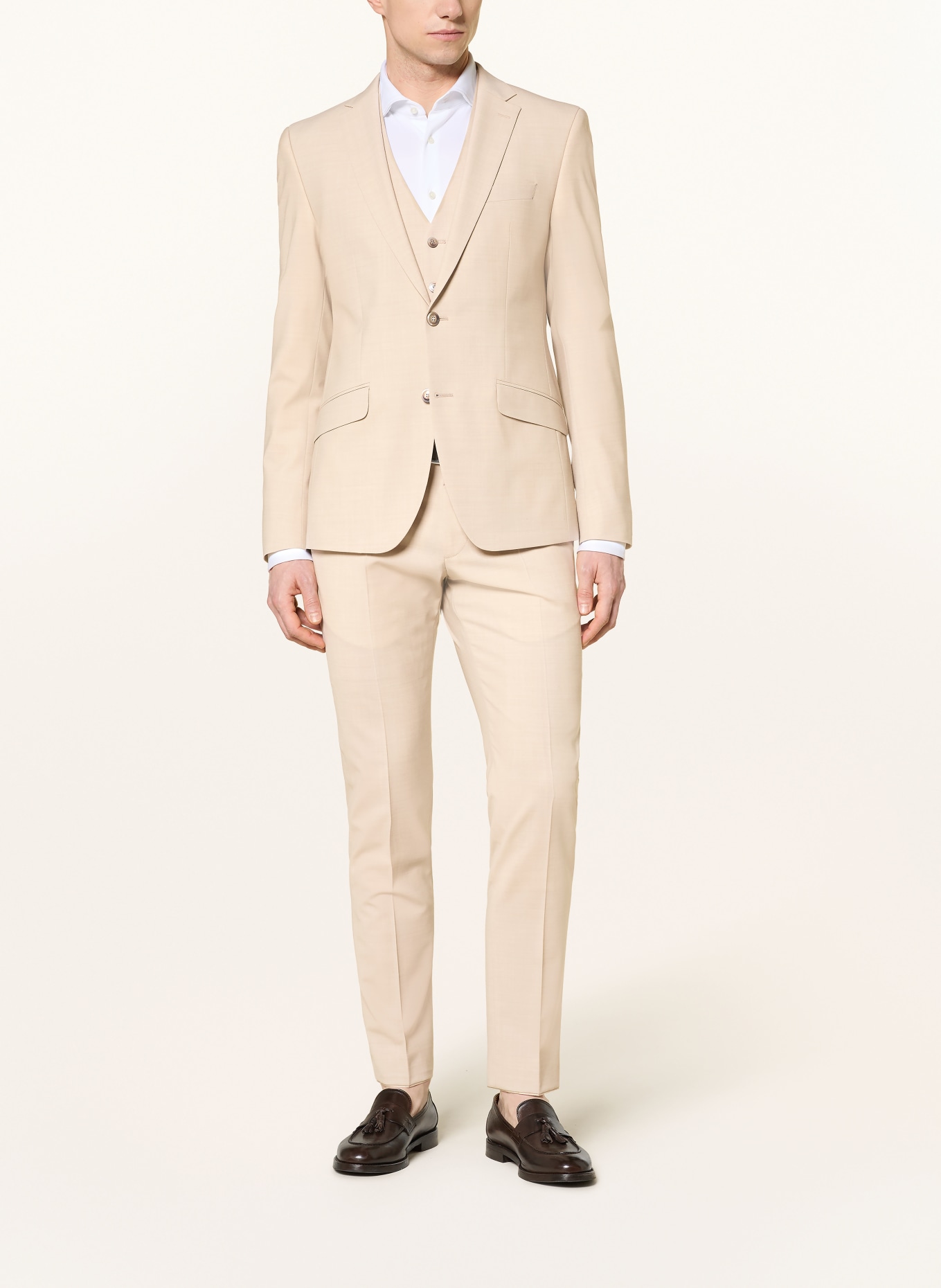 DIGEL move Veste de costume ALLAN Slim Fit: 76 BEIGE