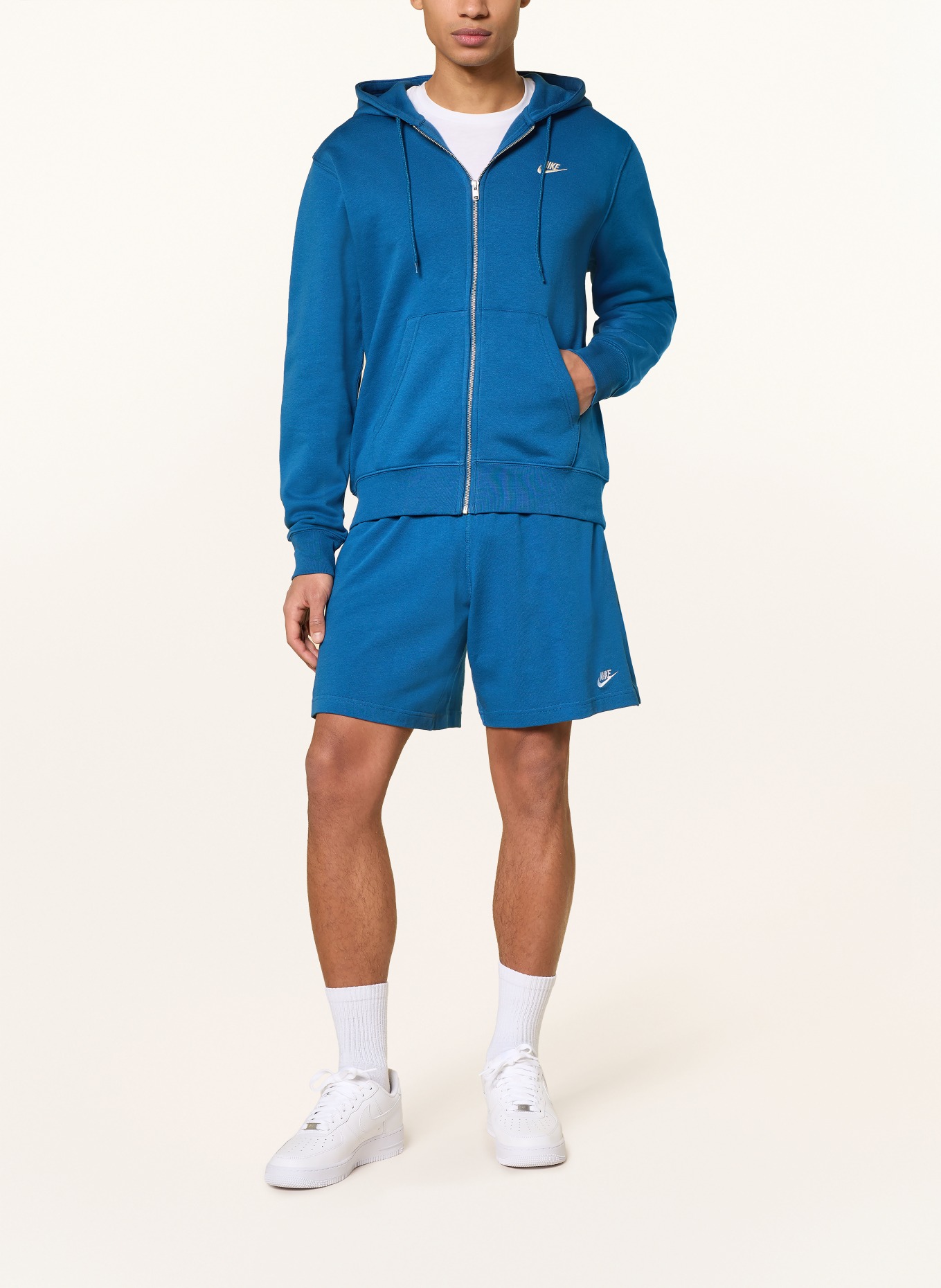 Nike Veste sweat CLUB: BLEU