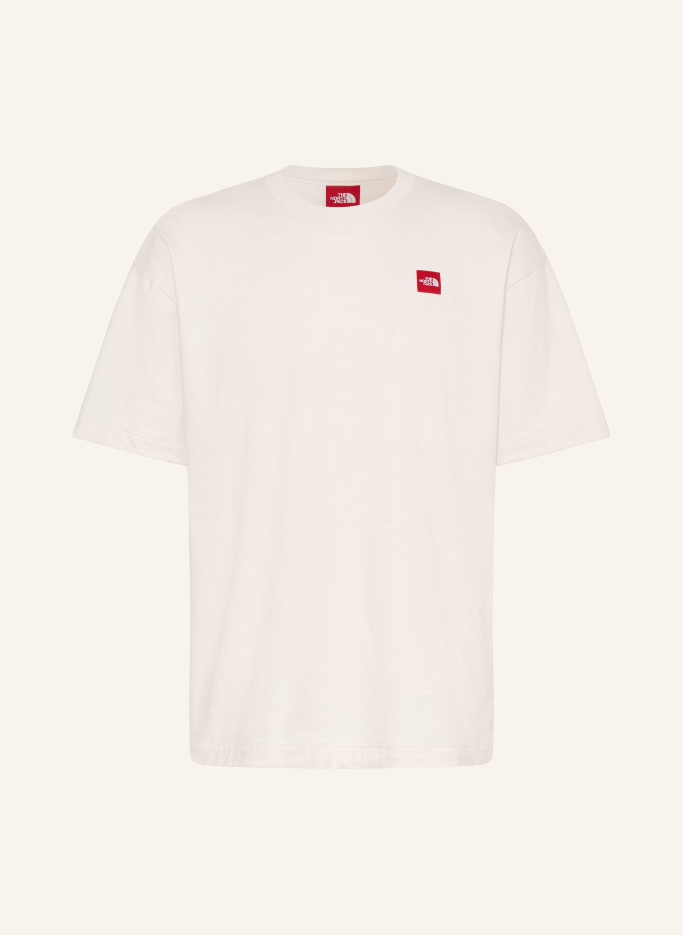 THE NORTH FACE T-Shirt REDBOX: ECRU / ROT / WEISS