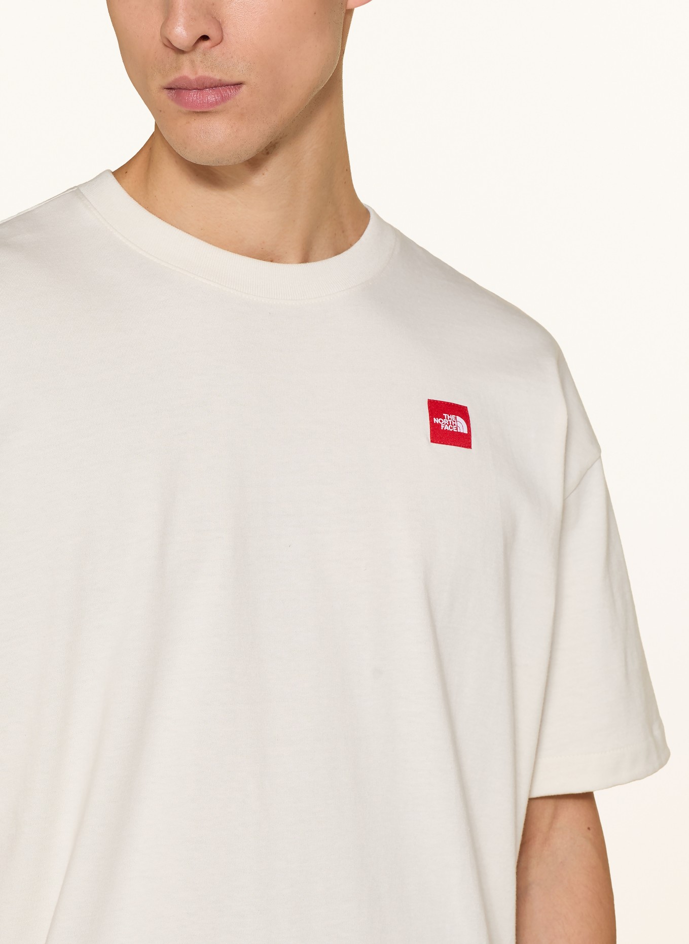 THE NORTH FACE T-Shirt REDBOX: ECRU / ROT / WEISS