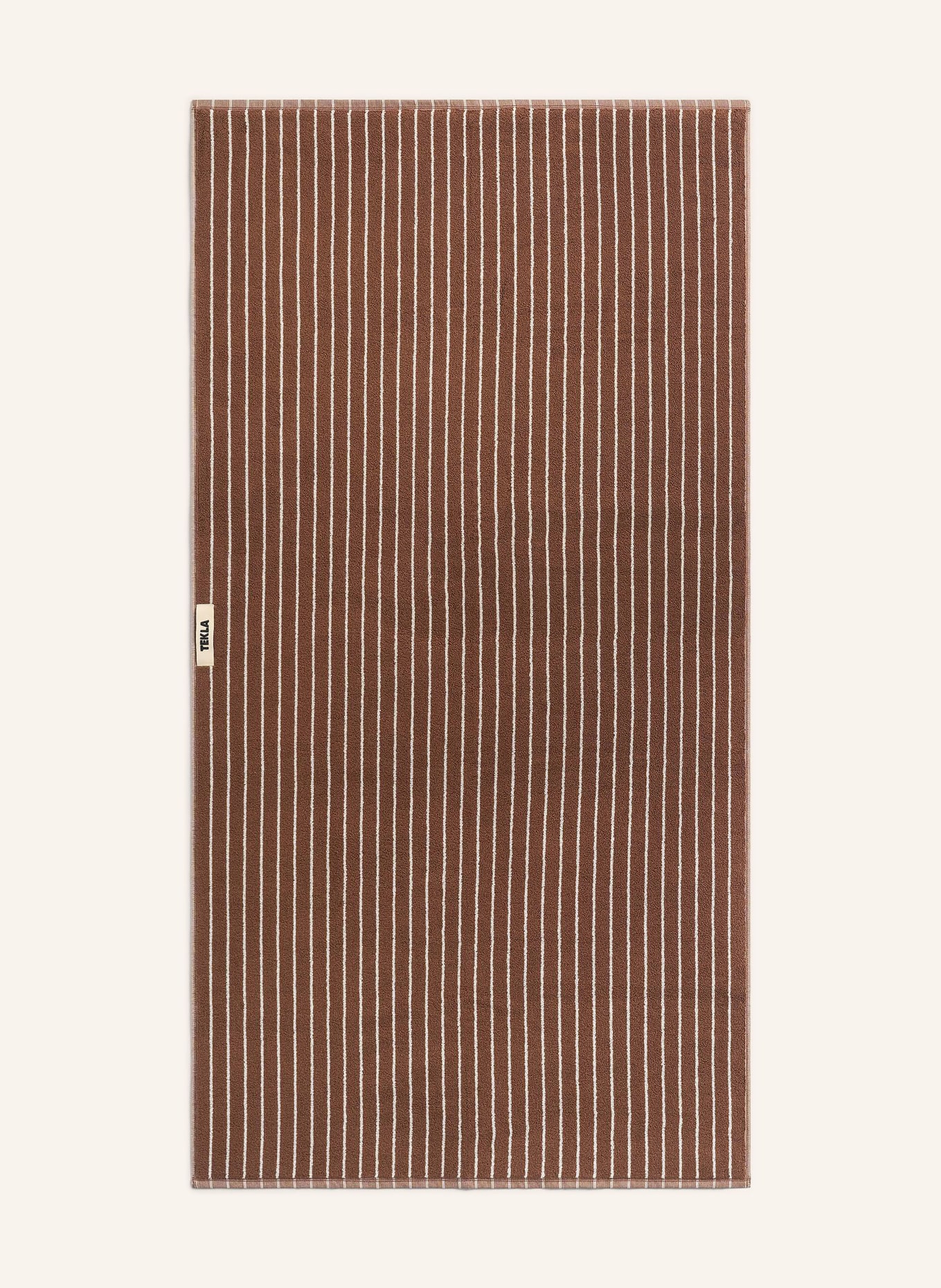 TEKLA Handtuch: BRAUN / CREME