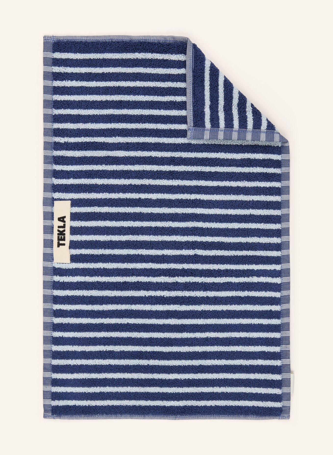 TEKLA ręcznik dla gości: GRANATOWY / JASNONIEBIESKI