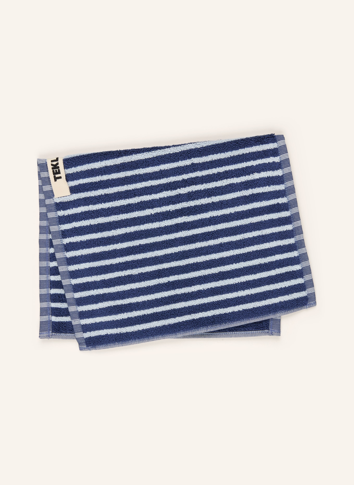 TEKLA ręcznik dla gości: GRANATOWY / JASNONIEBIESKI