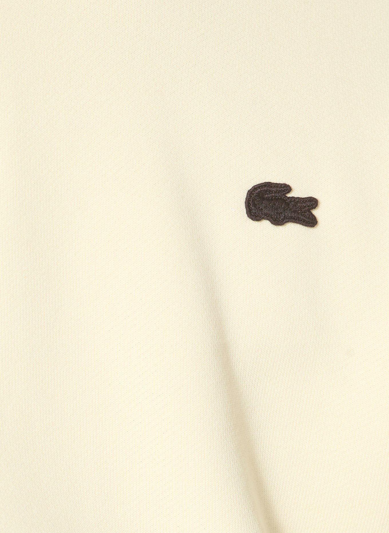 LACOSTE ULTIMUM hoodie: ECRU / DARK BROWN