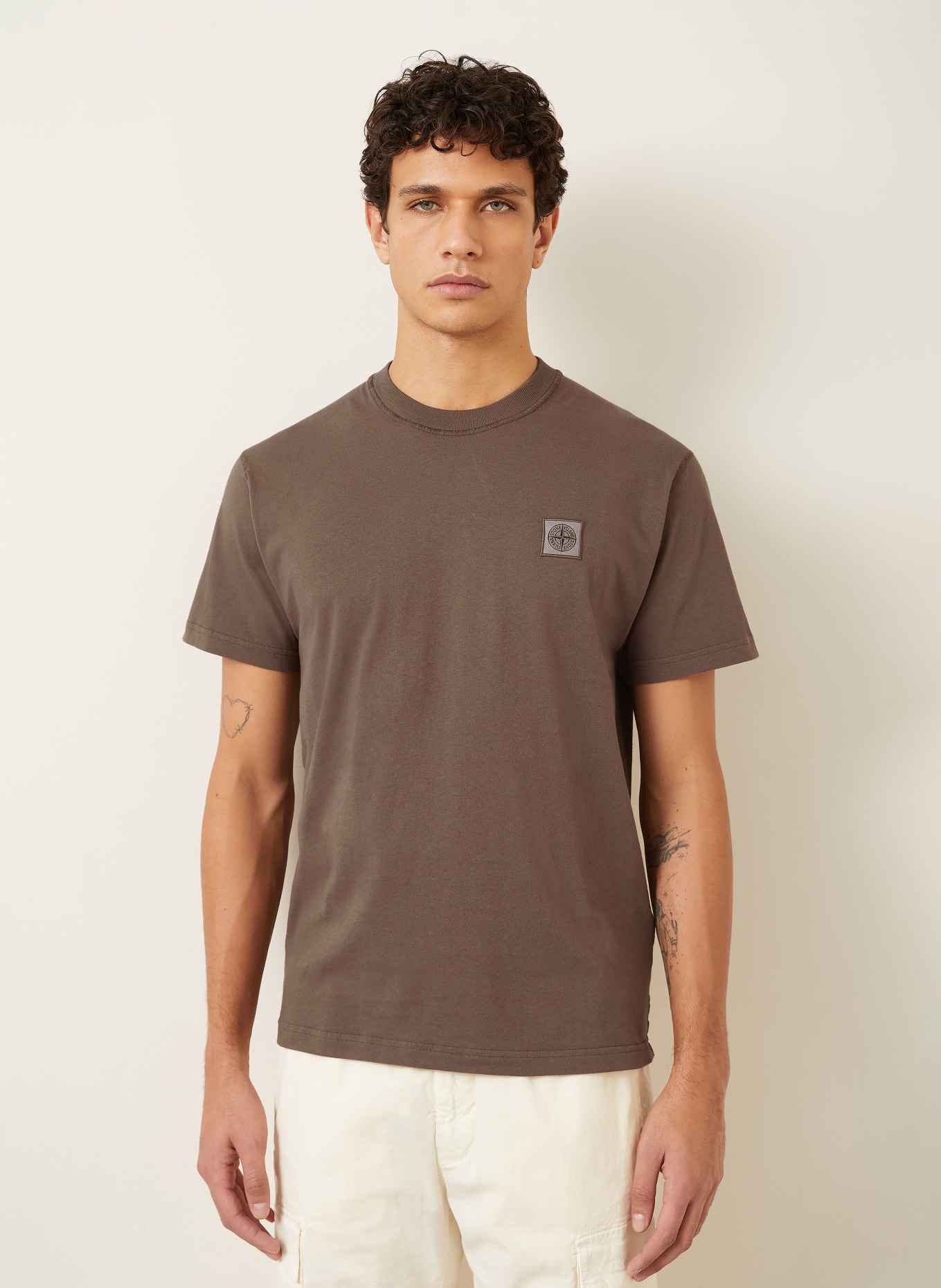 STONE ISLAND T-Shirt: DUNKELBRAUN