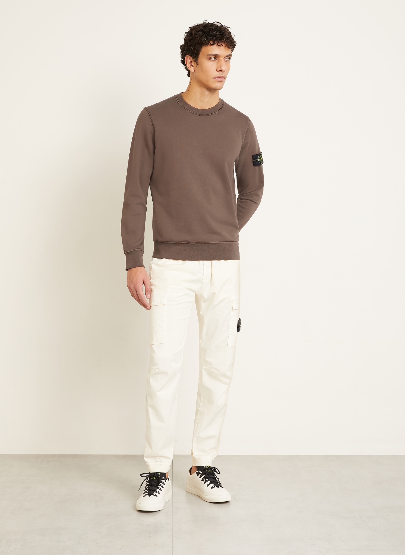 STONE ISLAND Sweatshirt: DUNKELBRAUN