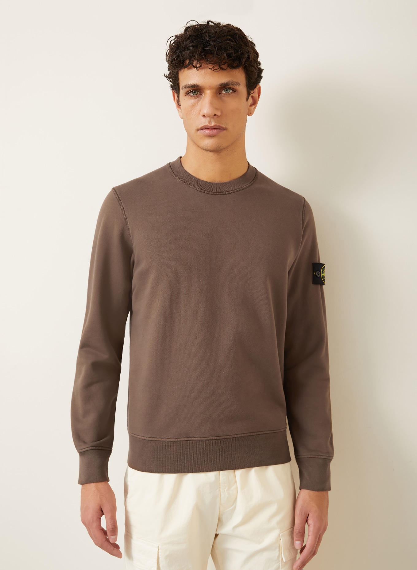 STONE ISLAND Sweatshirt: DUNKELBRAUN