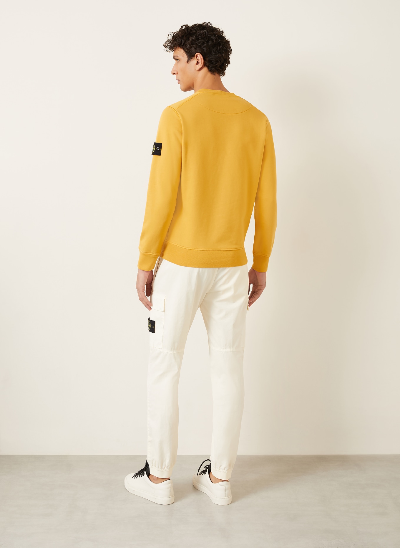 STONE ISLAND Sweatshirt: DUNKELGELB