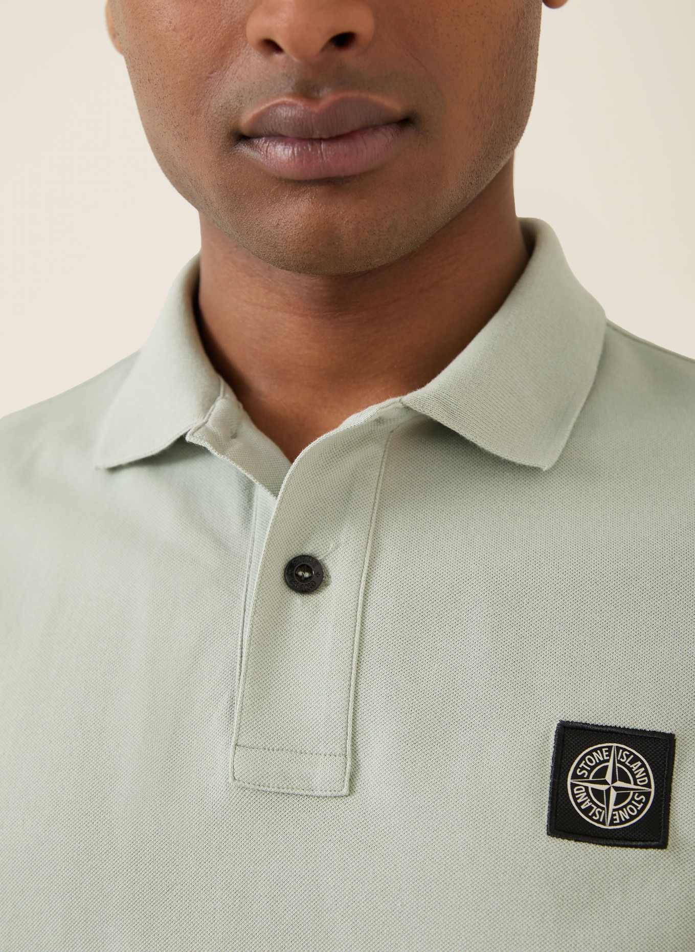 STONE ISLAND Koszulka polo z piki: JASNOZIELONY