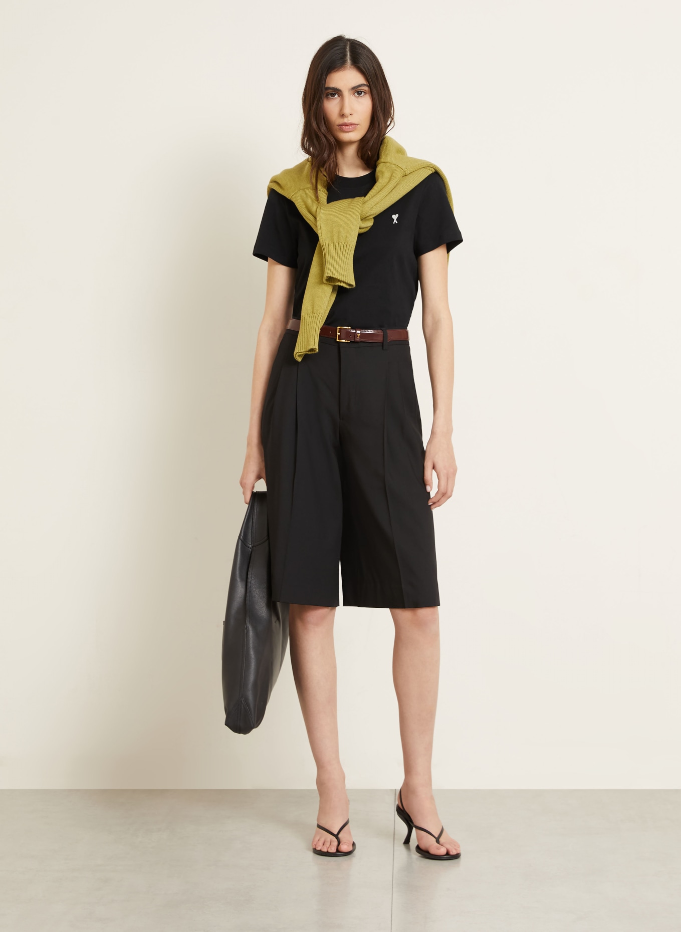 AMI PARIS T-shirt: BLACK