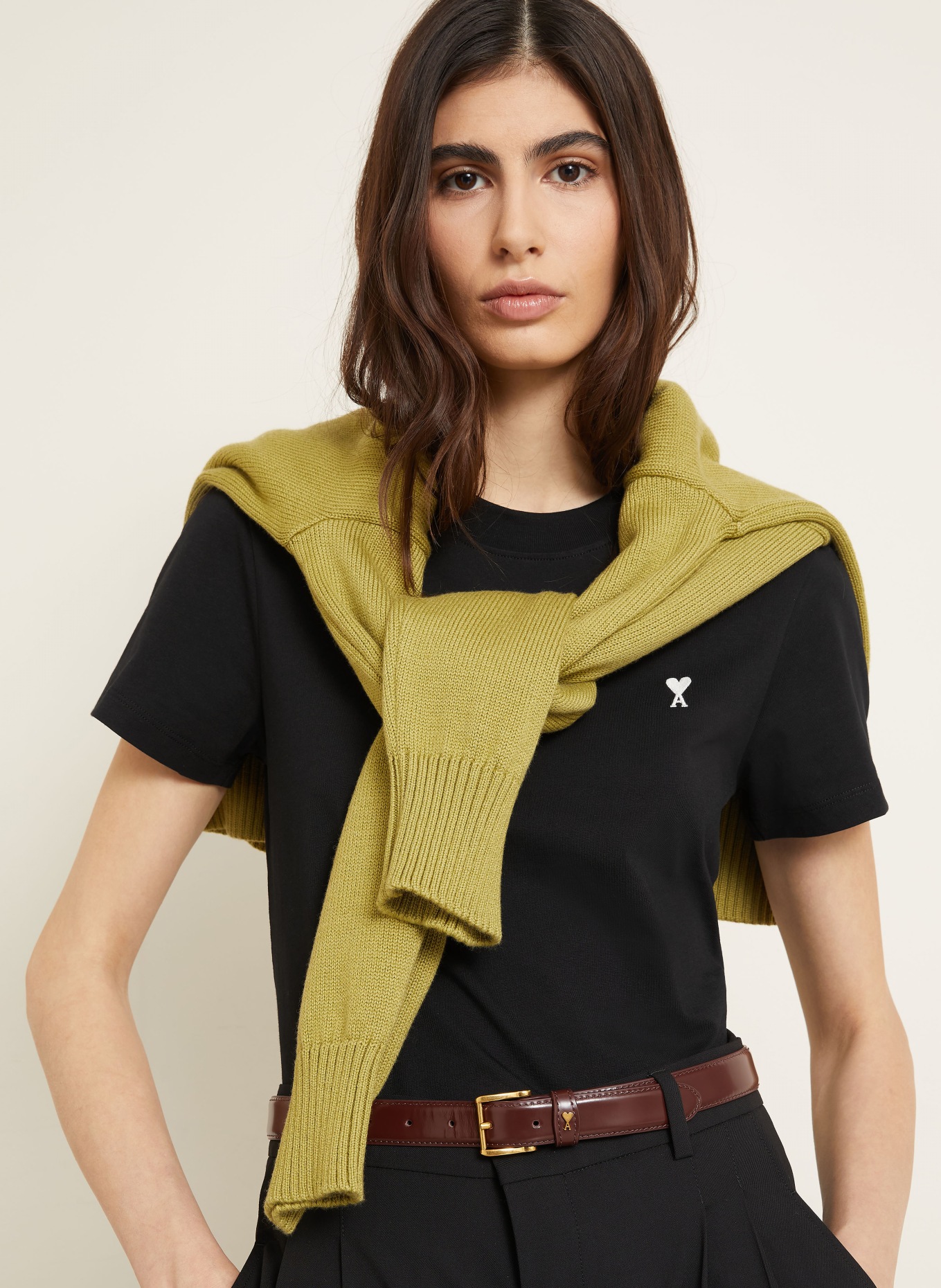 AMI PARIS T-shirt: BLACK