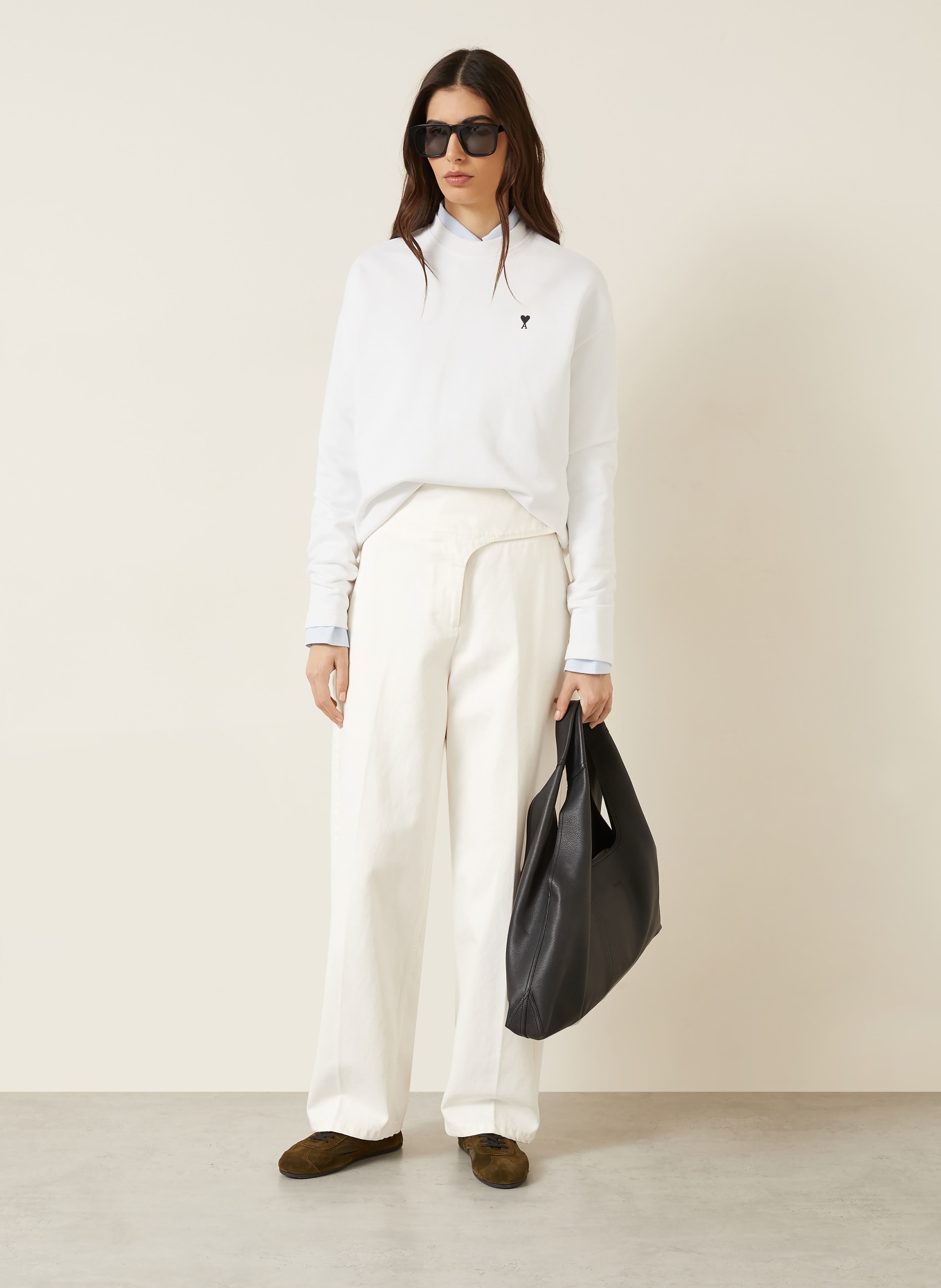 AMI PARIS Sweatshirt: WEISS