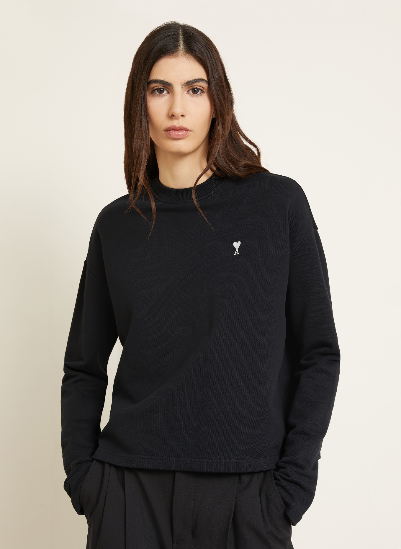 AMI PARIS Sweatshirt: BLACK