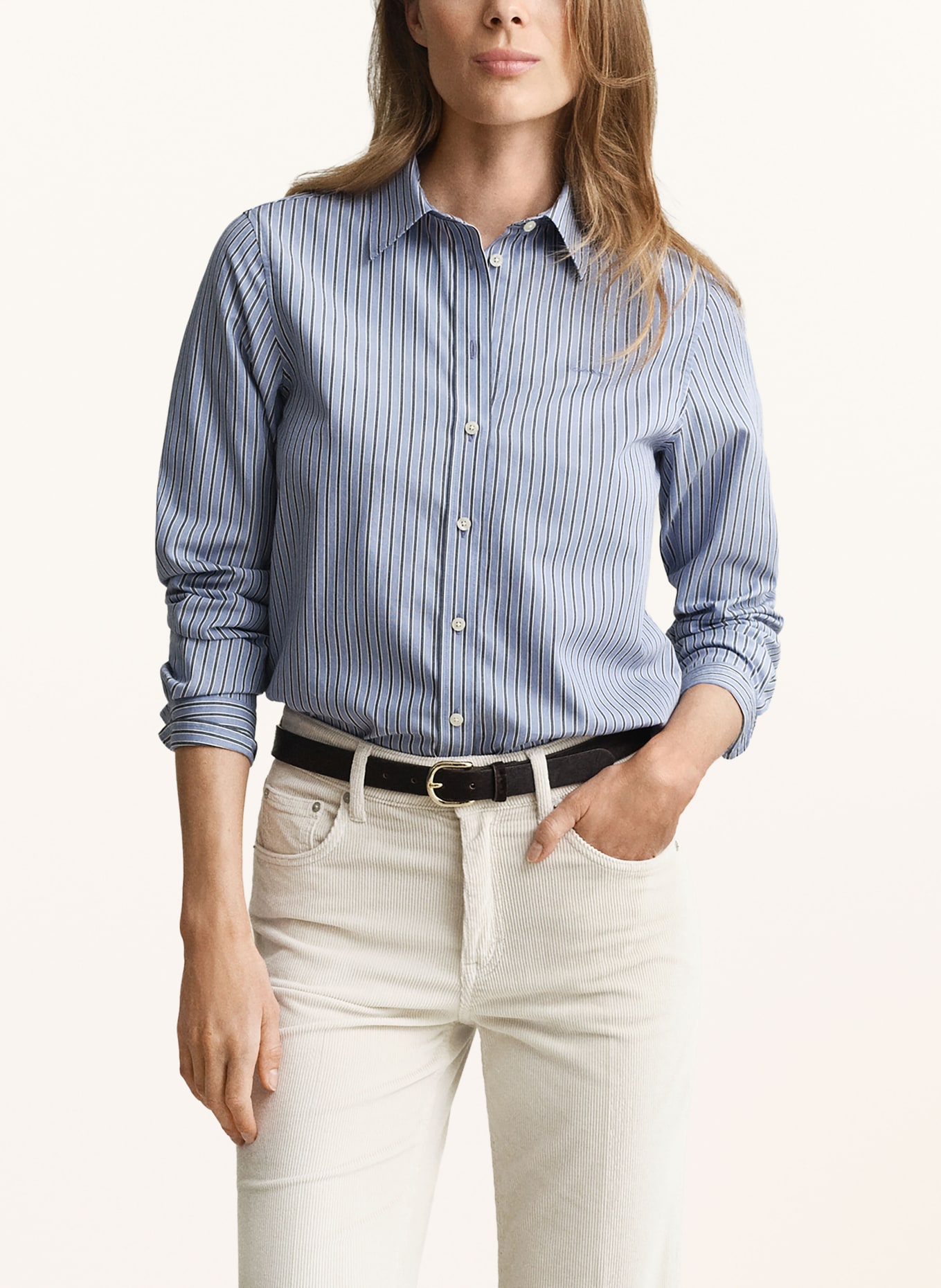 GANT Hemdbluse: HELLBLAU / DUNKELBLAU / WEISS