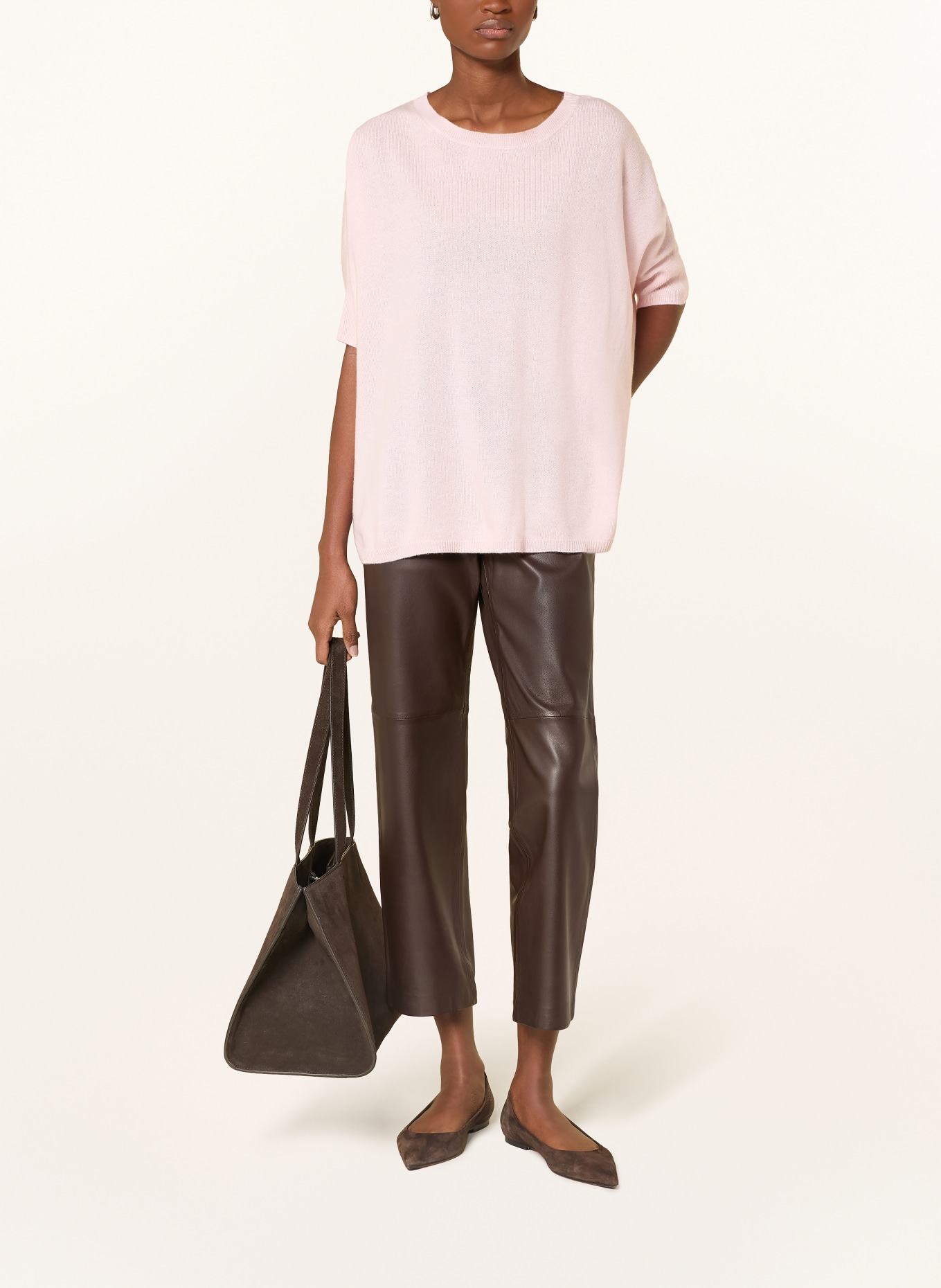 darling harbour Cashmere knit shirt: ROSE