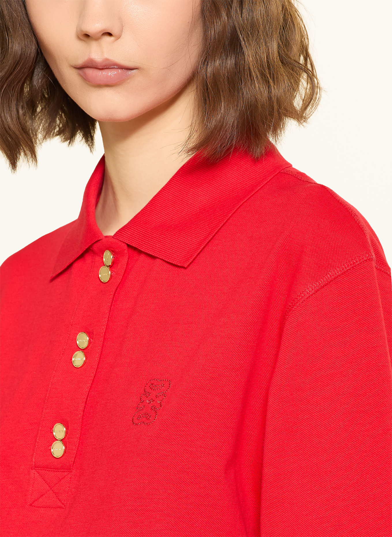 SANDRO Piqué-Poloshirt: ROT