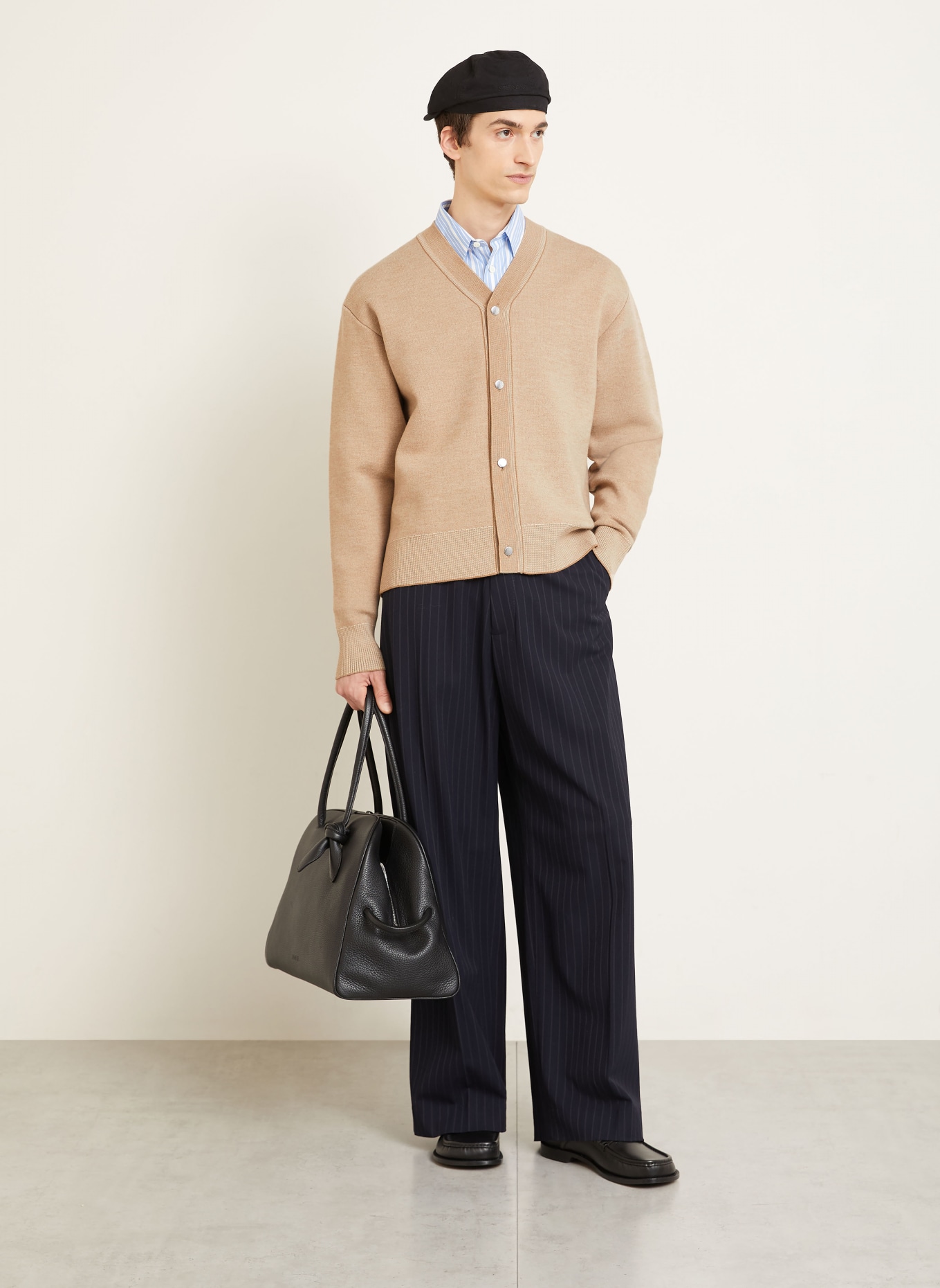 JACQUEMUS Strickjacke LE CARDIGAN DOPPIO: CAMEL