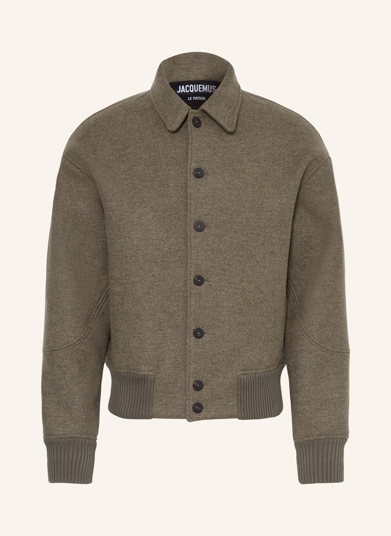 JACQUEMUS Jacke LE BOMBER FELTRO: GRAU