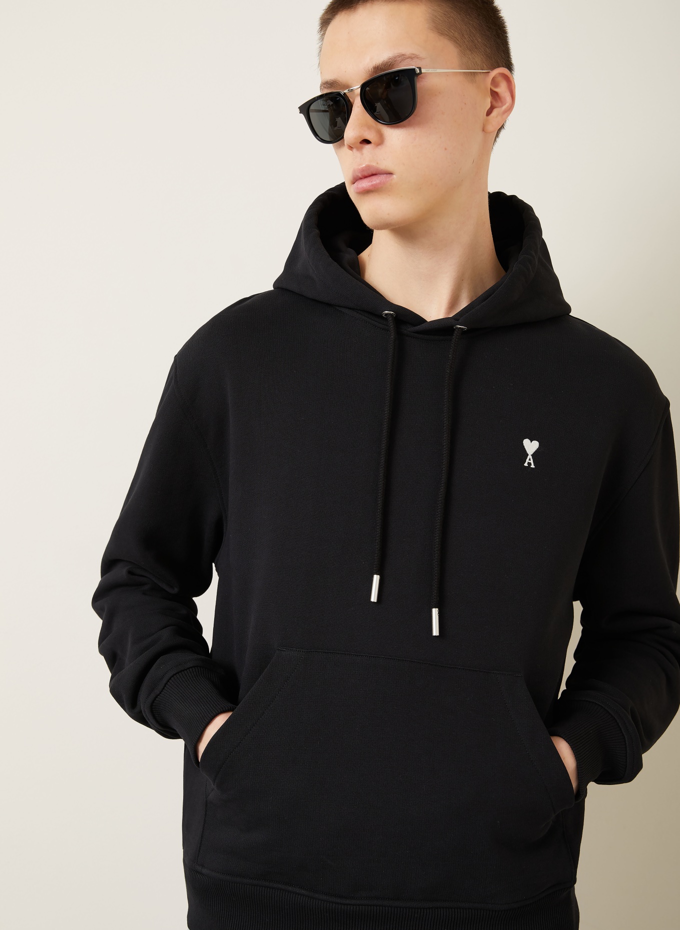 AMI PARIS Hoodie: SCHWARZ