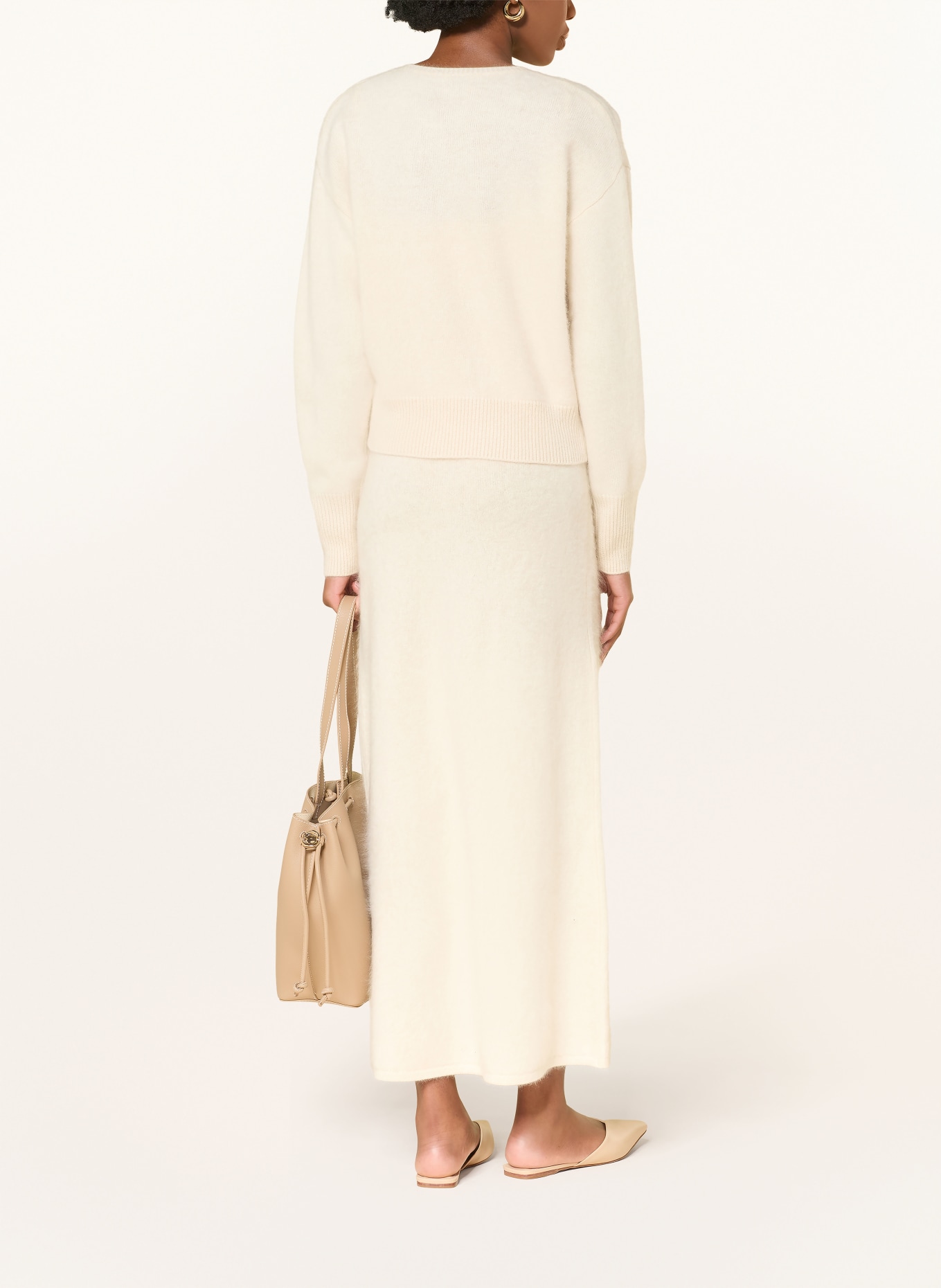 ALMADA LABEL COCO cashmere cardigan: BEIGE