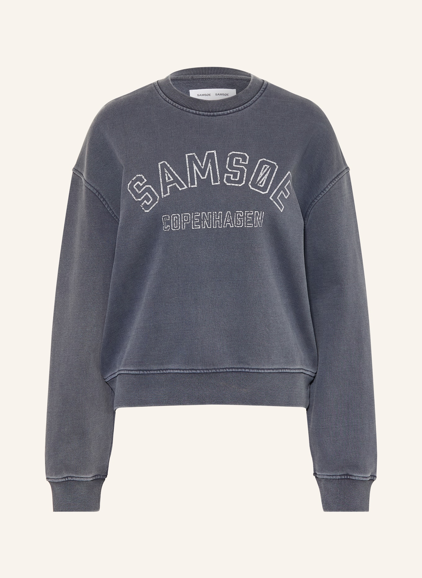 SAMSØE SAMSØE Sweatshirt SAVAN: GRÅ / LYSEGRÅ