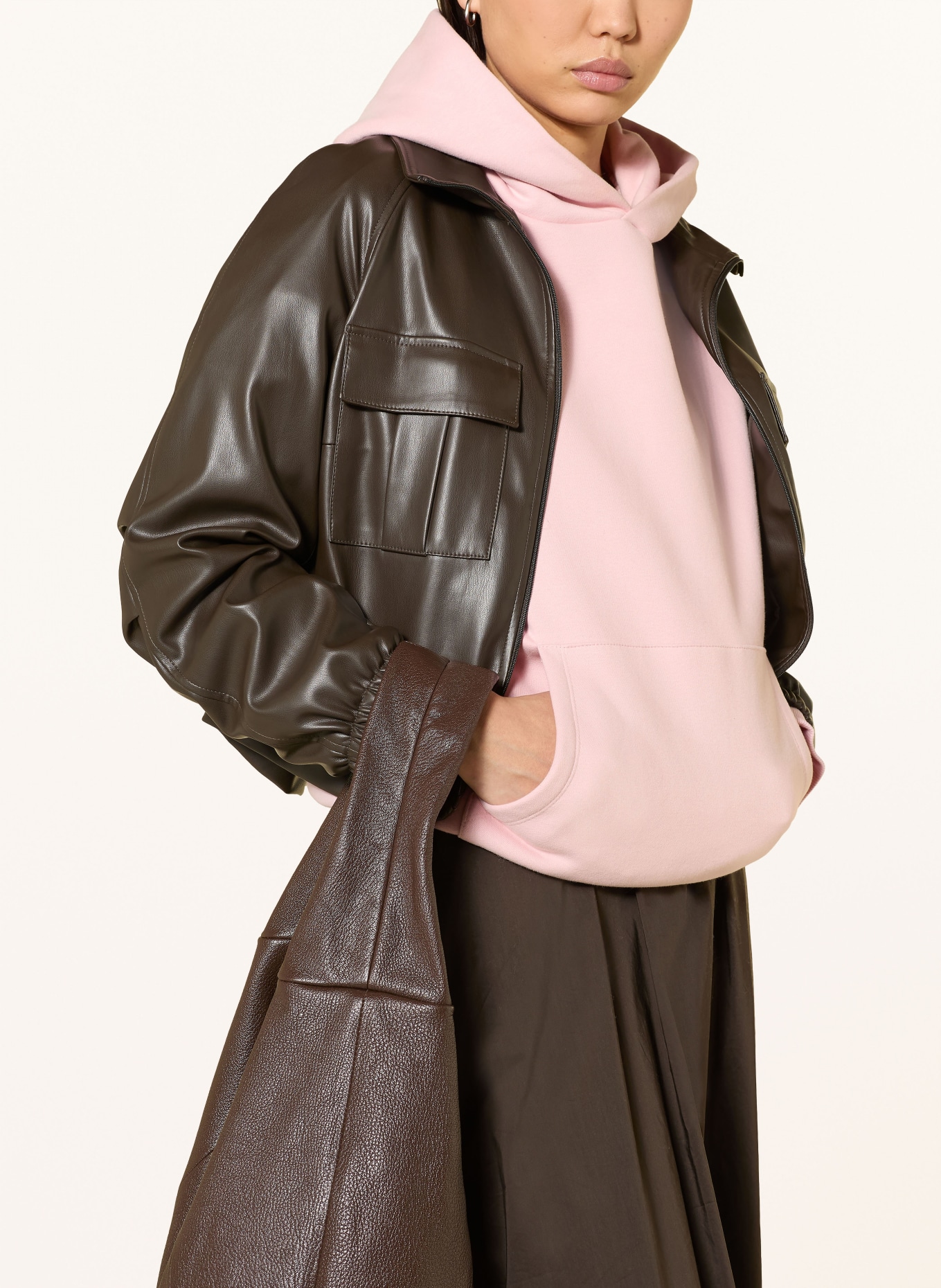 Rich & Royal Bluza z kapturem: BLADORÓŻOWY