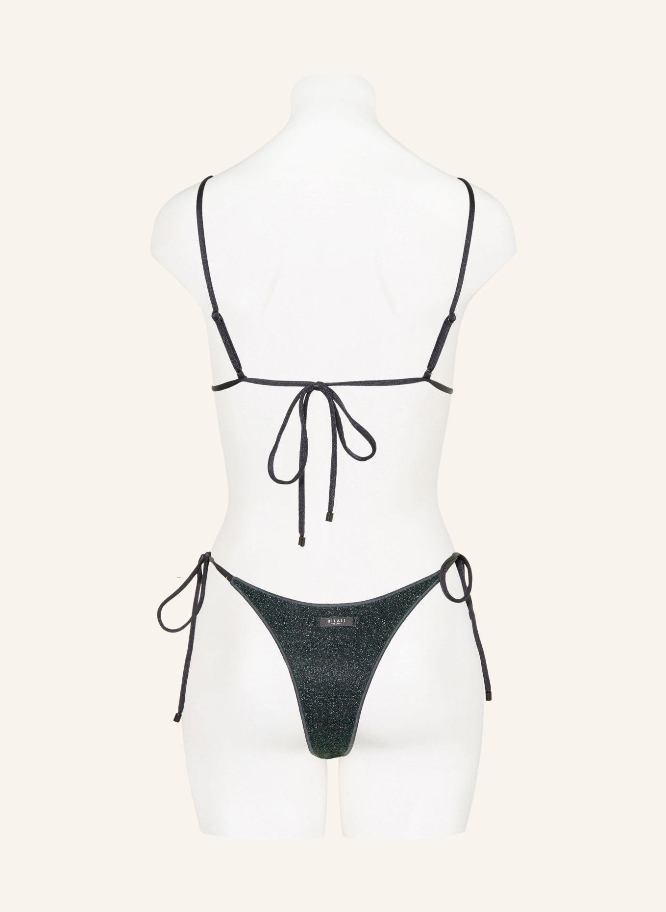 BILALI The Label VALENTINA triangle bikini bottoms: DARK GREEN