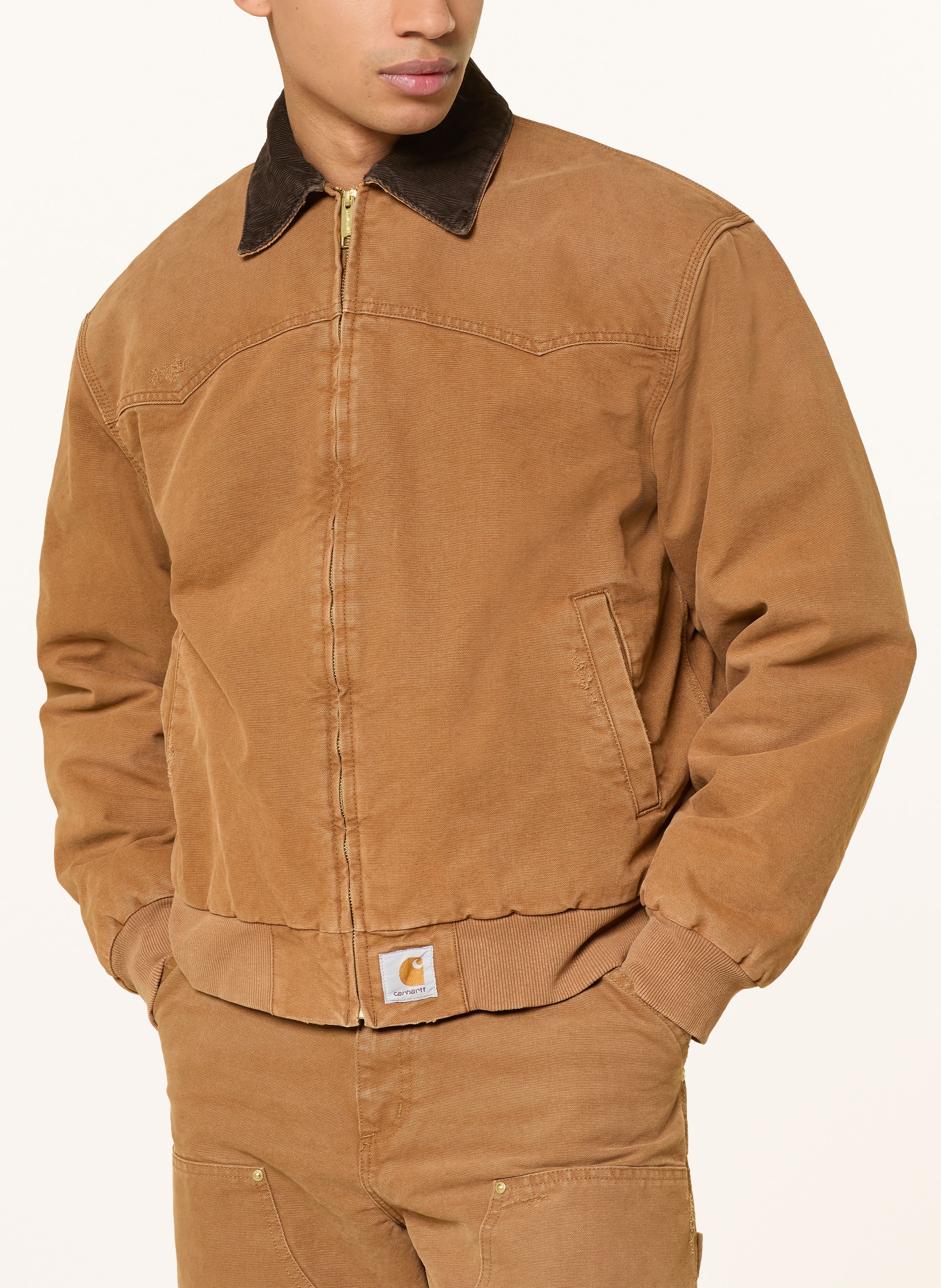 carhartt WIP Bunda OG SANTA FE: 00SB7 Hamilton Brown / Tobacco