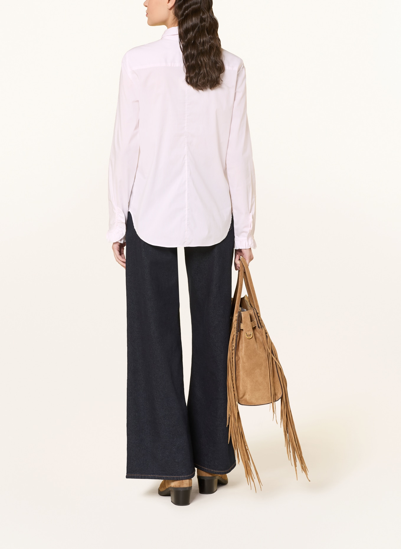 MOS MOSH Hemdbluse MMMATTIE: WEISS / HELLROSA