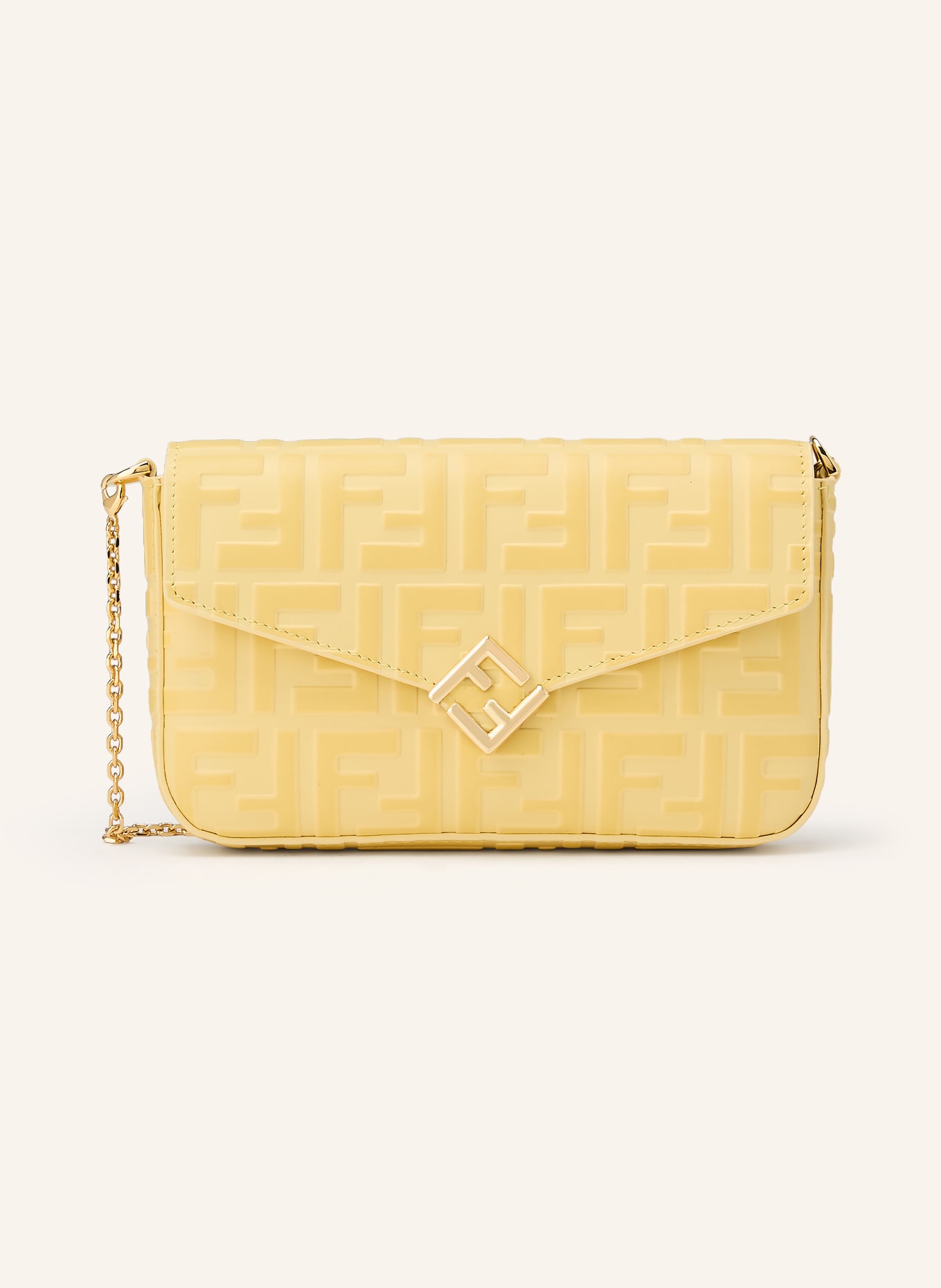 FENDI Wallet: YELLOW / GOLD