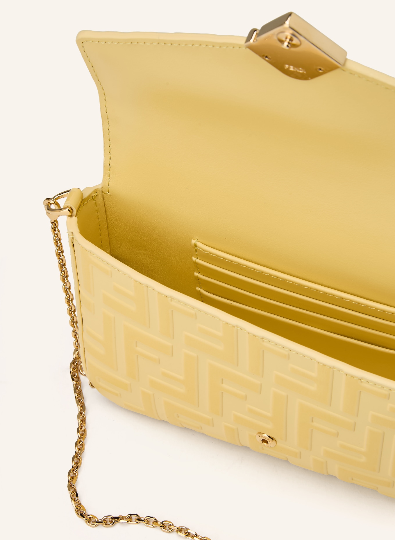 FENDI Wallet: YELLOW / GOLD