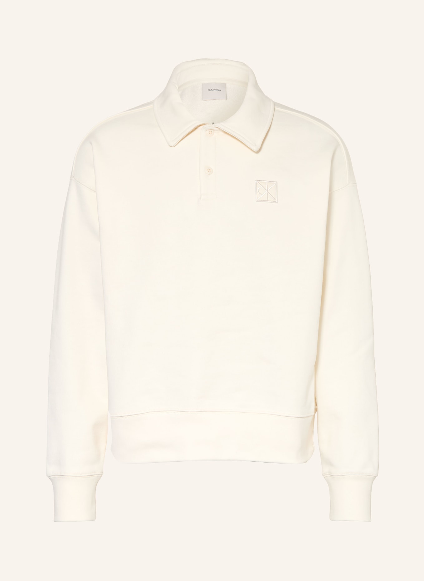 Calvin Klein Bluza TERRY: KREMOWY